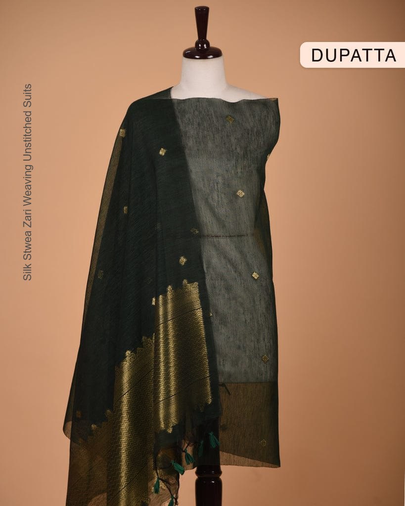 Silk Stwea Zari Weaving Unstitched Suits