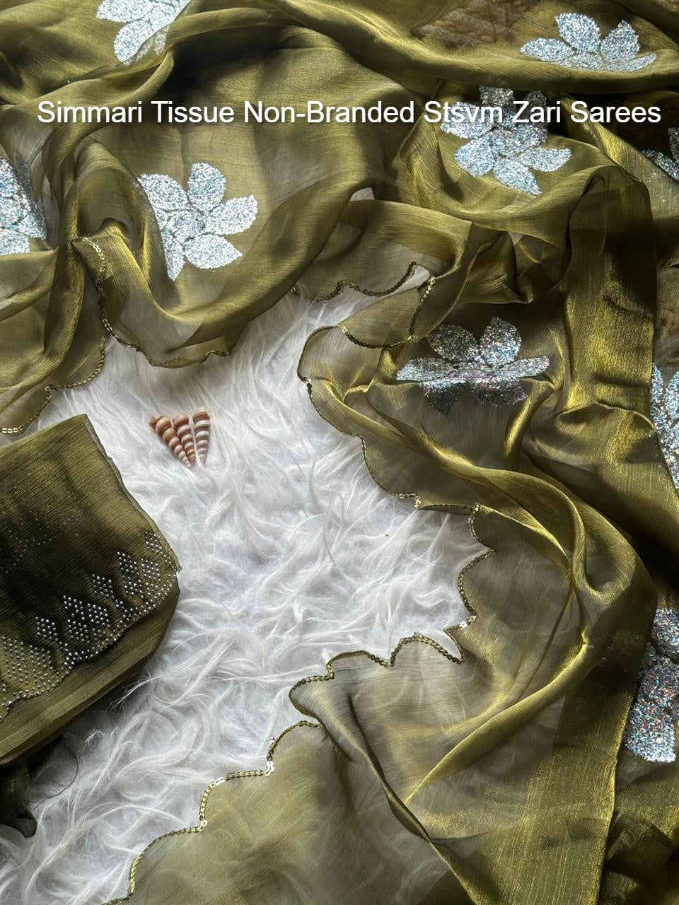 Simmari Tissue Non-Branded Stsvm Zari Sarees