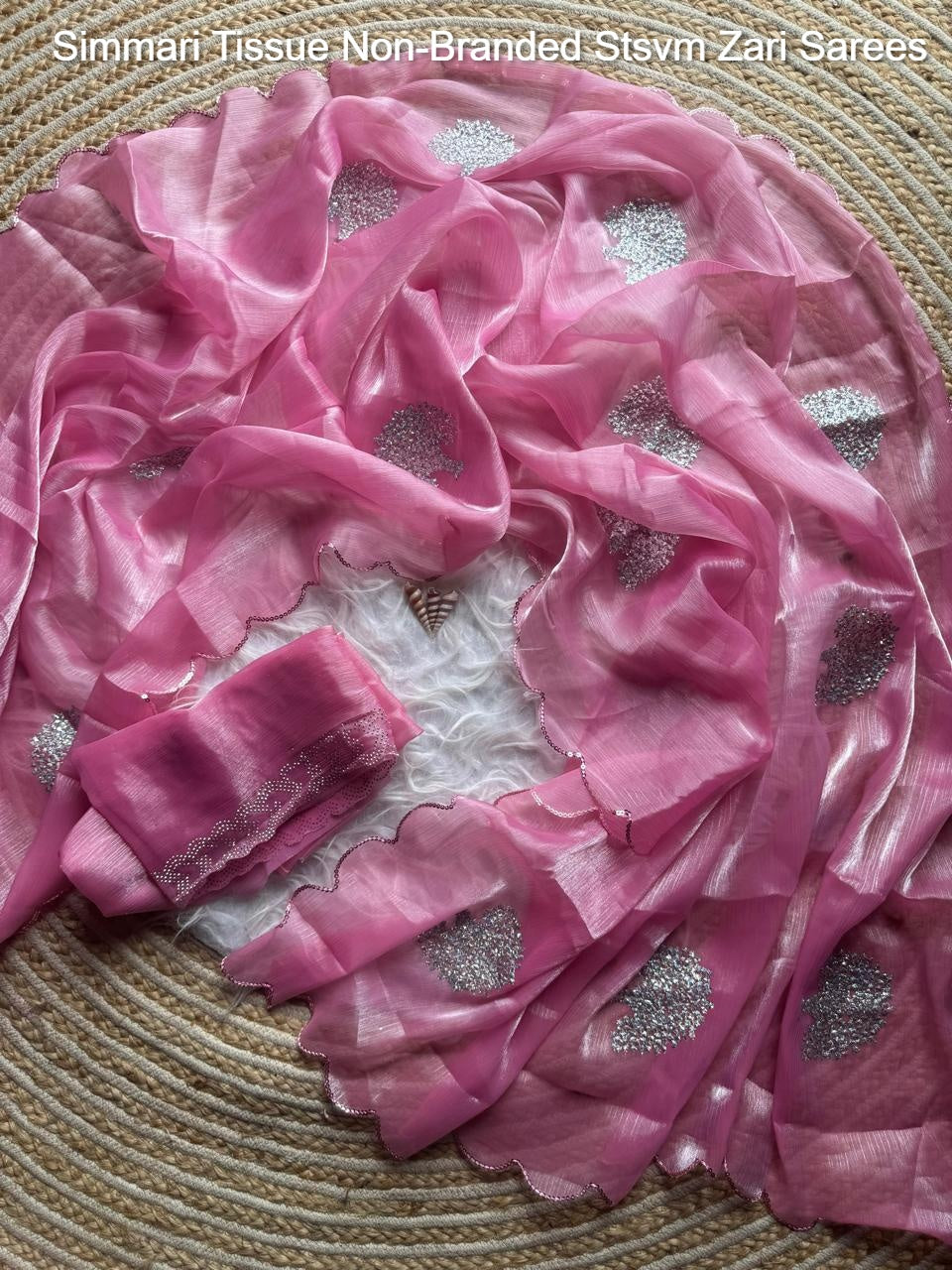 Simmari Tissue Non-Branded Stsvm Zari Sarees