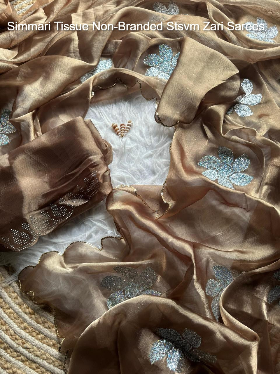 Simmari Tissue Non-Branded Stsvm Zari Sarees