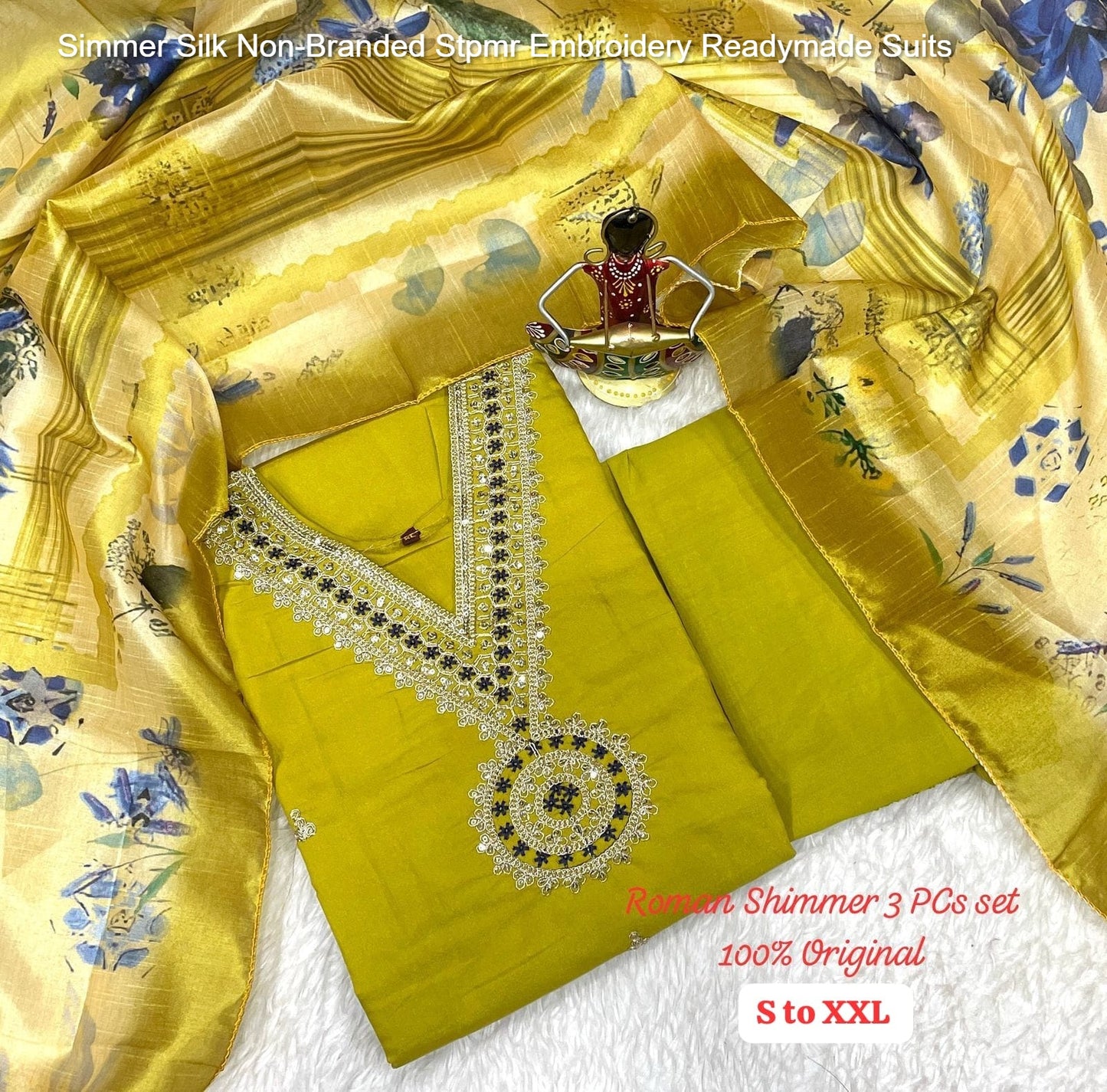 Simmer Silk Non-Branded Stpmr Embroidery Readymade Suits