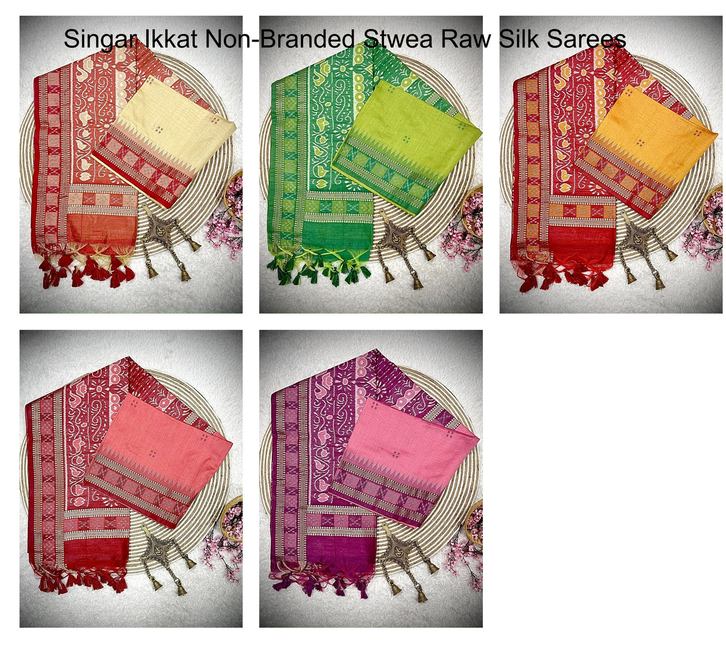 Singar Ikkat Non-Branded Stwea Raw Silk Sarees