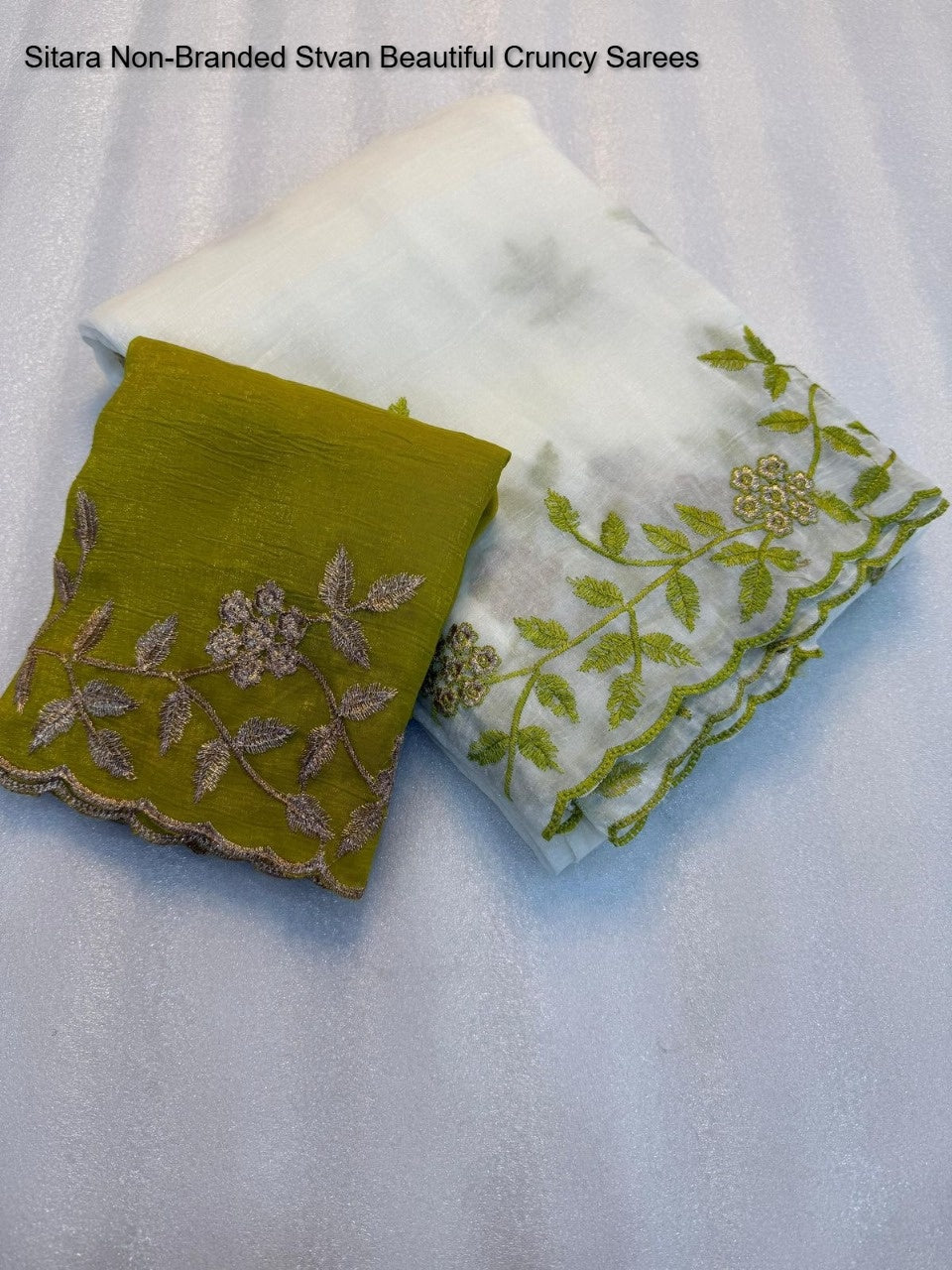 Sitara Non-Branded Stvan Beautiful Cruncy Sarees