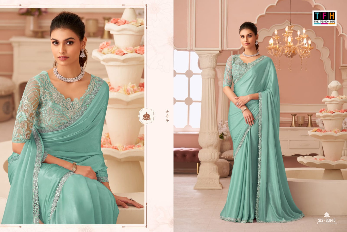 Sls-8004-D Salsa Style Tfh Shimmer Sarees