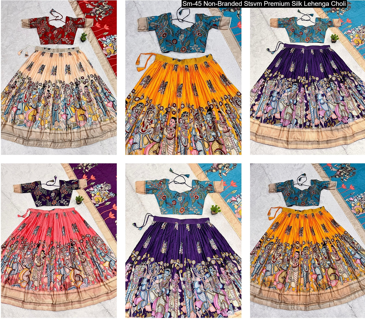 Sm-45 Non-Branded Stsvm Premium Silk Lehenga Choli