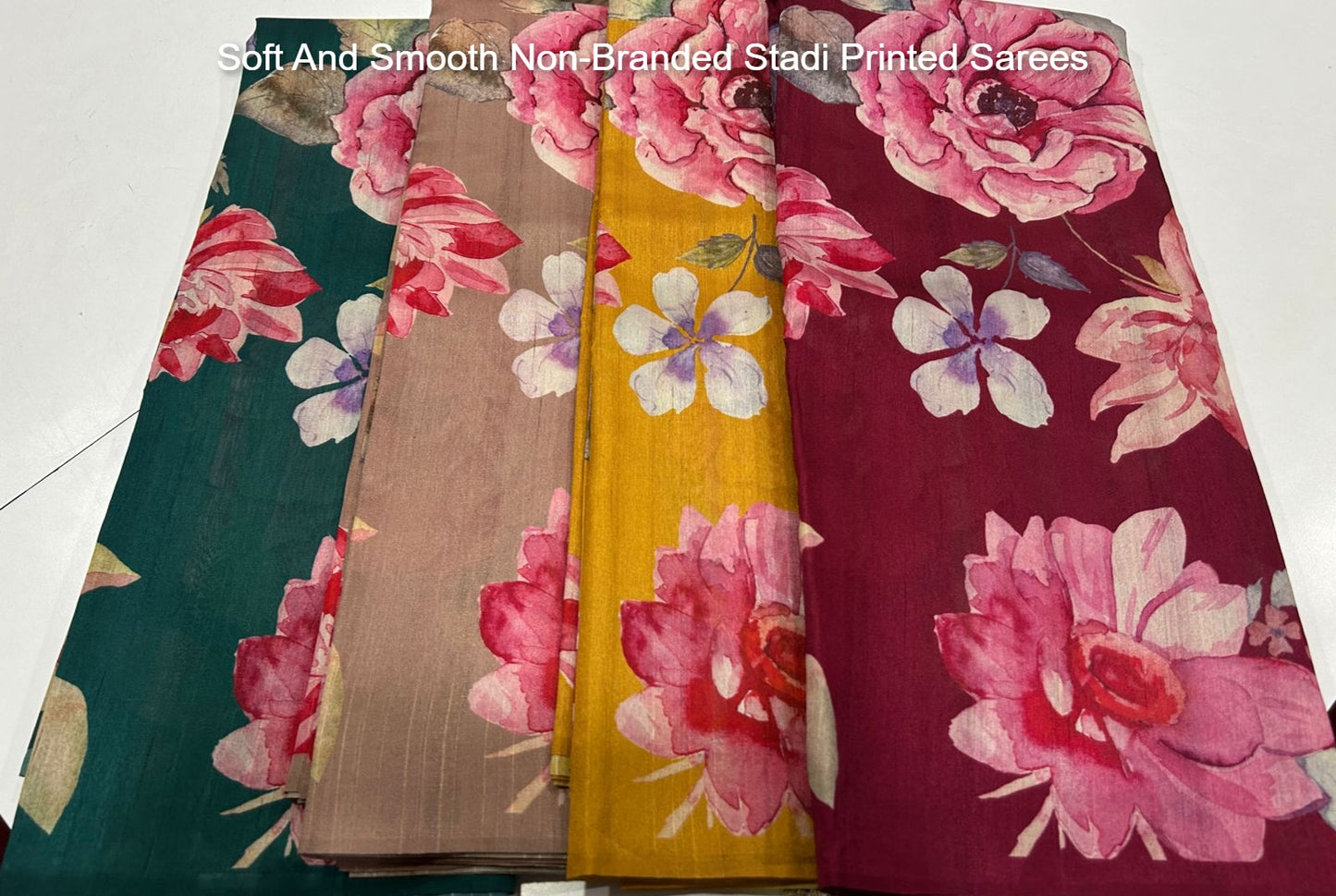 Soft And Smooth Non-Branded Stadi Printed Sarees