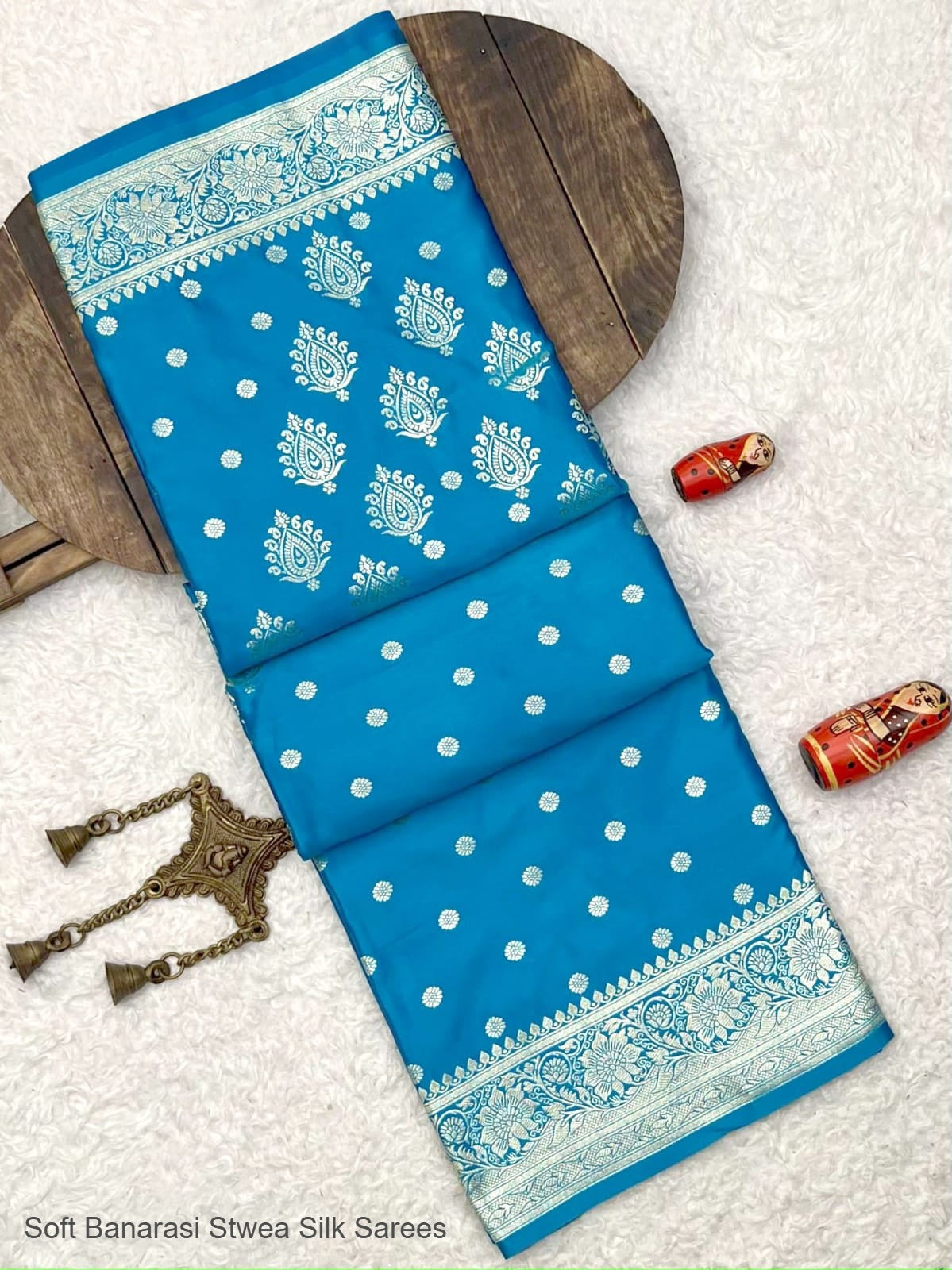 Soft Banarasi Stwea Silk Sarees