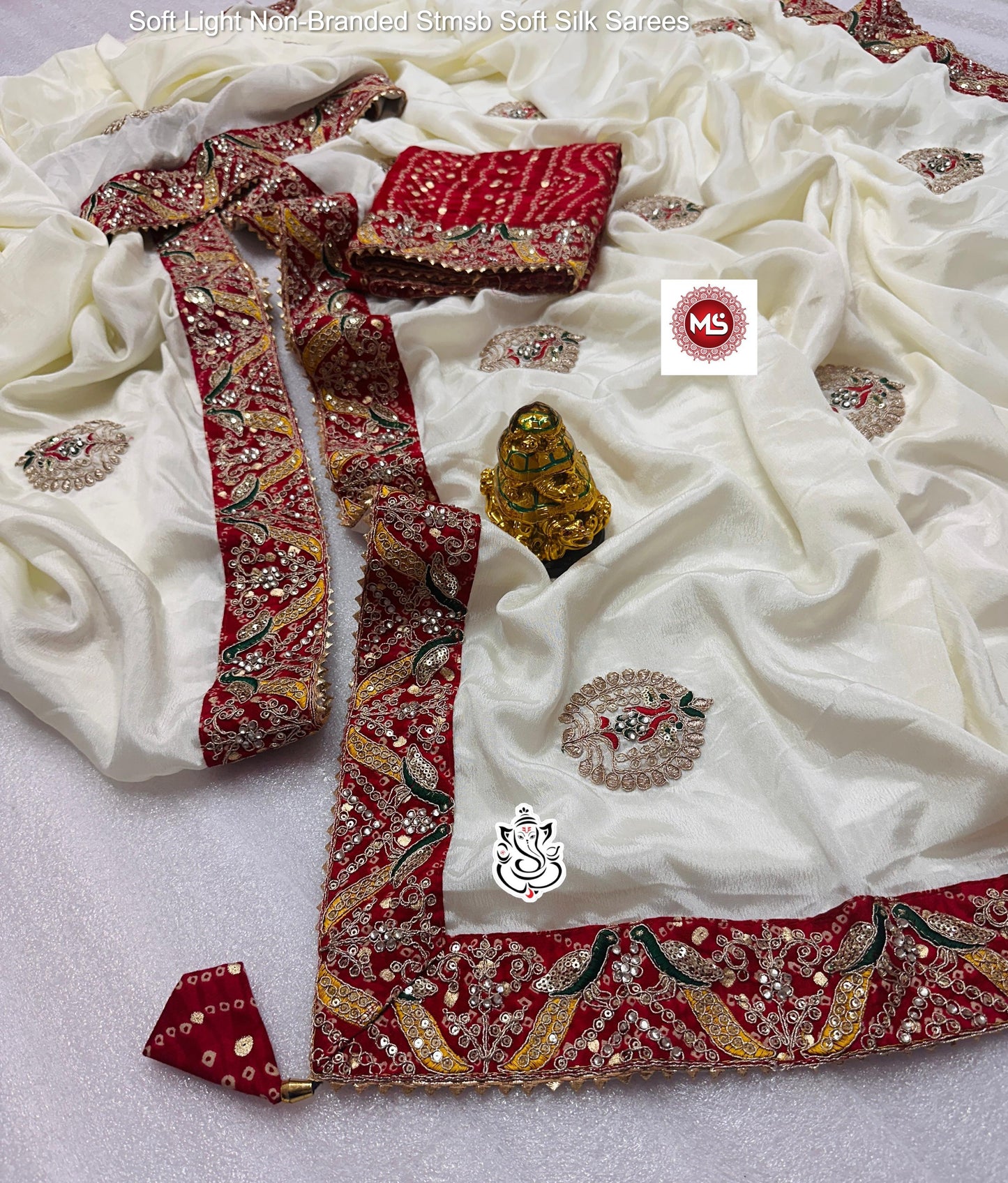 Soft Light Non-Branded Stmsb Soft Silk Sarees