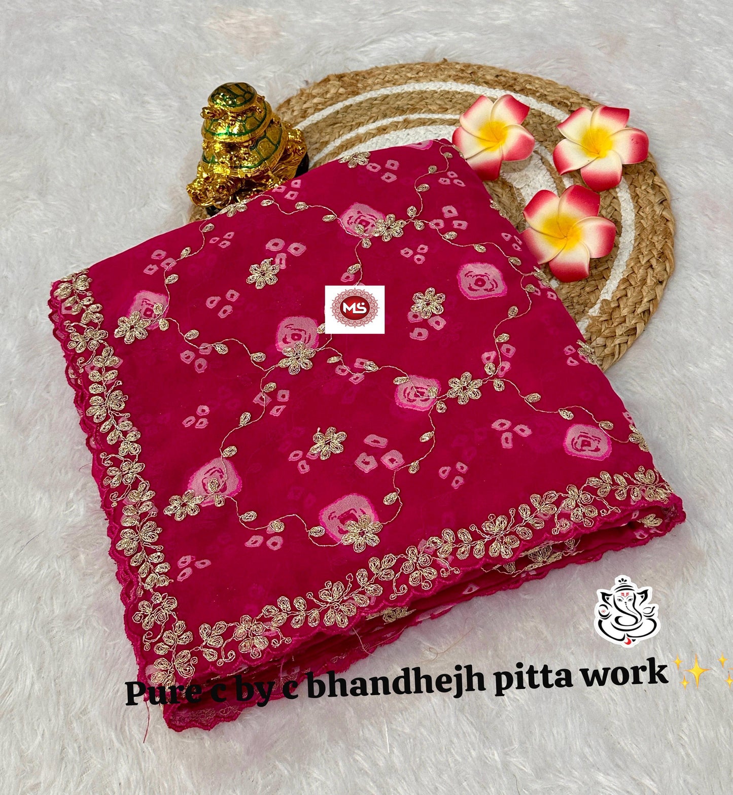 Special Bandhej Non-Branded Stmsb Georgette Silk Sarees