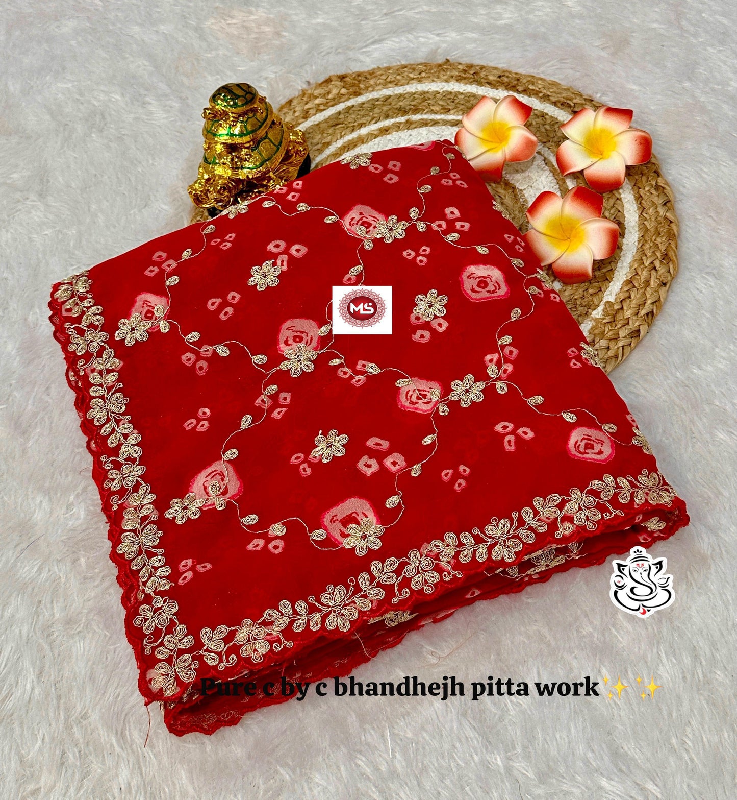 Special Bandhej Non-Branded Stmsb Georgette Silk Sarees