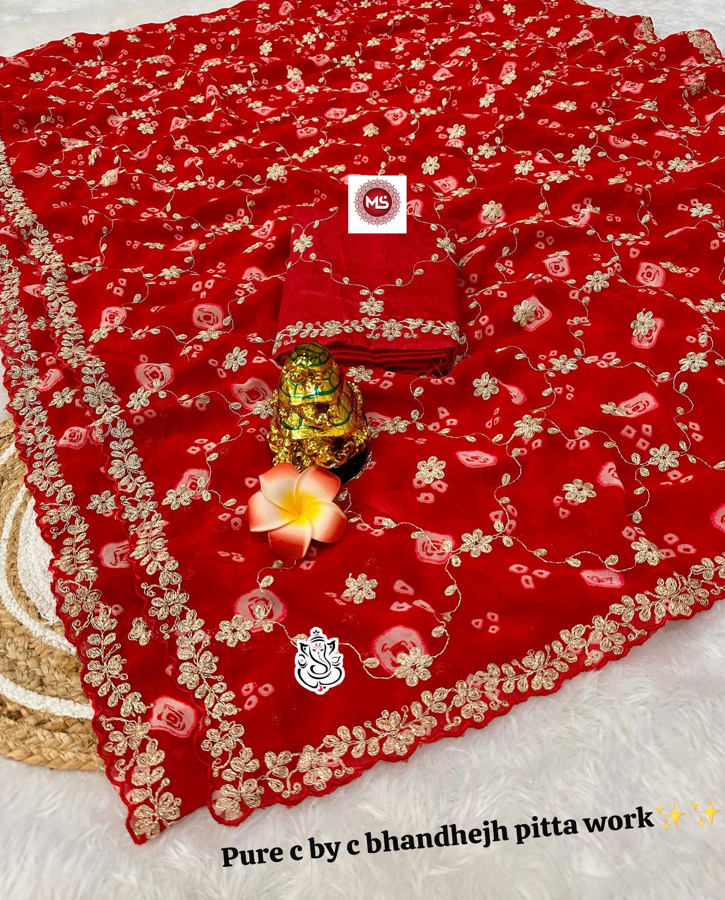 Special Bandhej Non-Branded Stmsb Georgette Silk Sarees