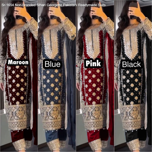 Sr-1654 Sthari Georgette Pakistani Readymade Suits