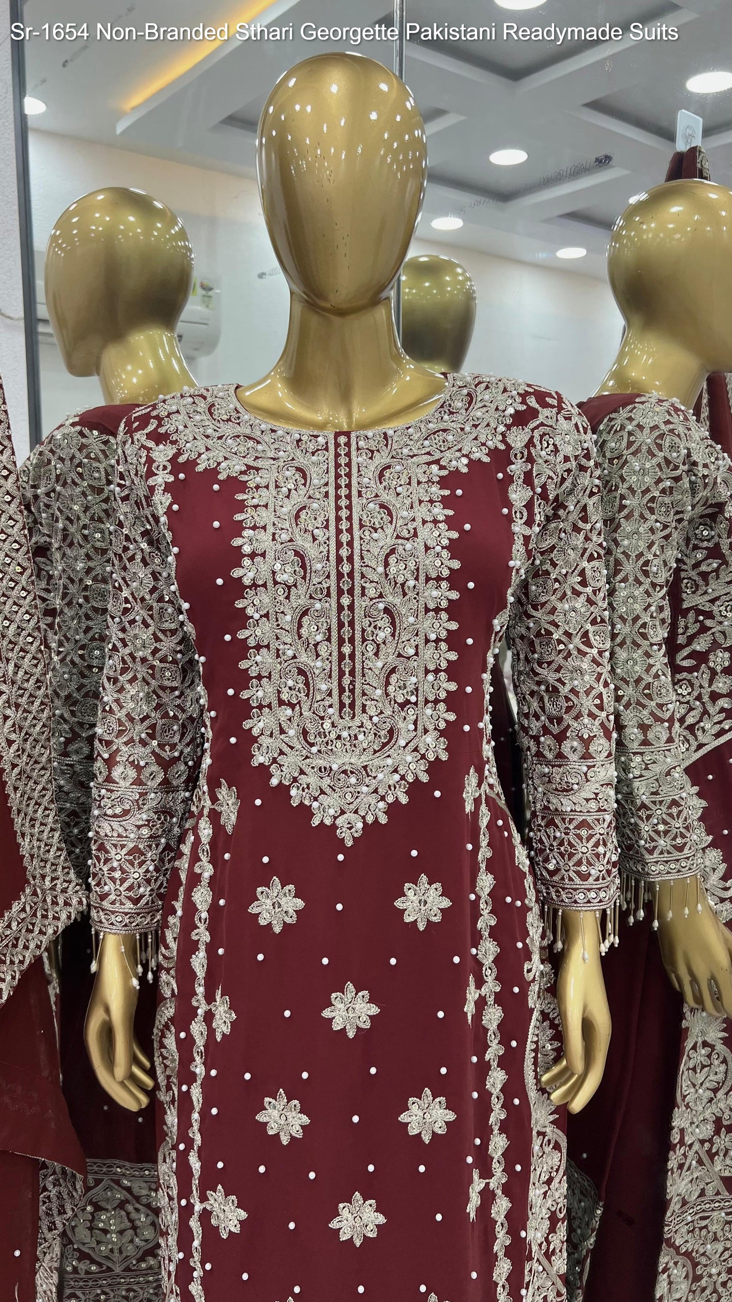 Sr-1654 Sthari Georgette Pakistani Readymade Suits