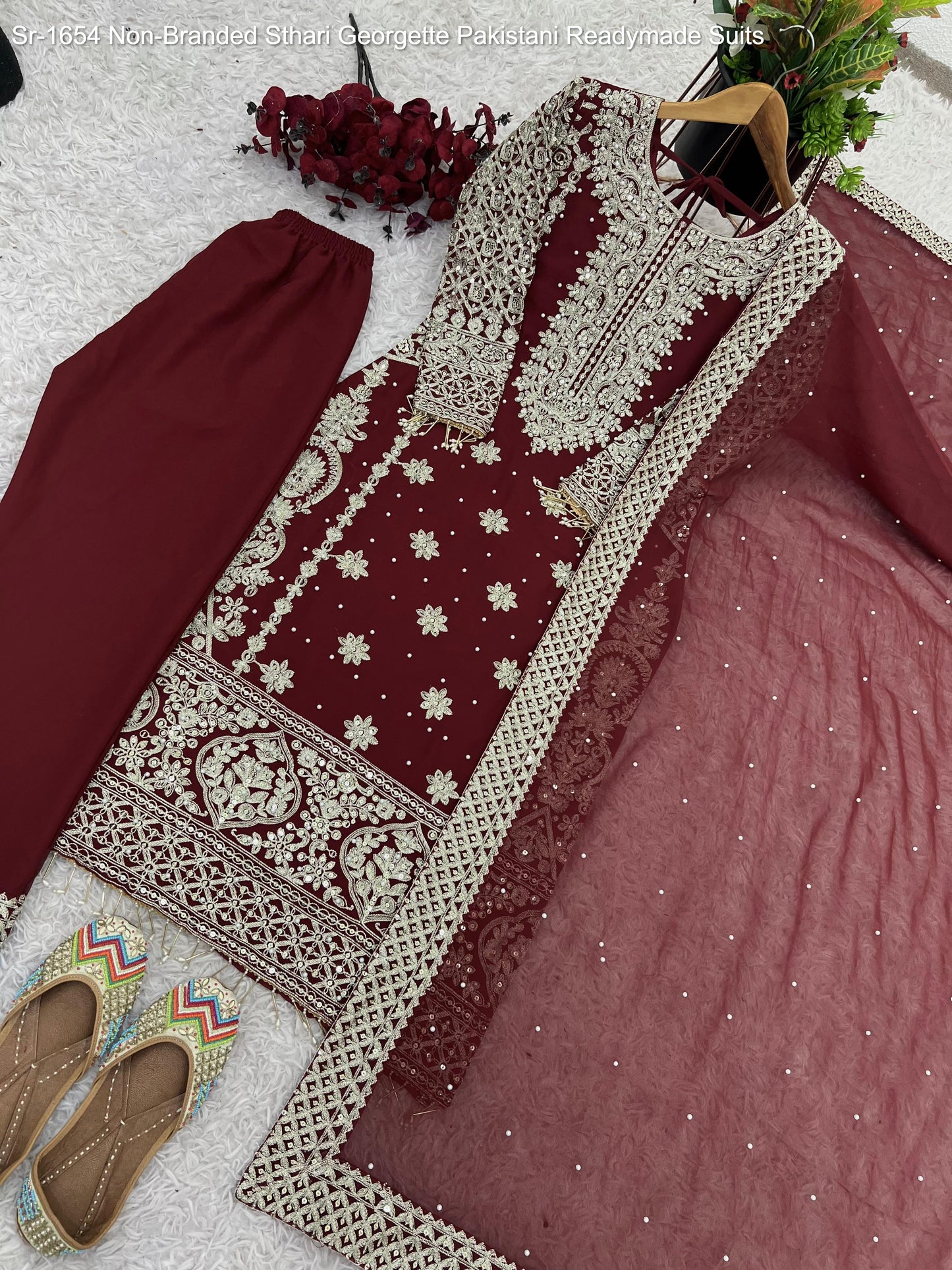 Sr-1654 Sthari Georgette Pakistani Readymade Suits