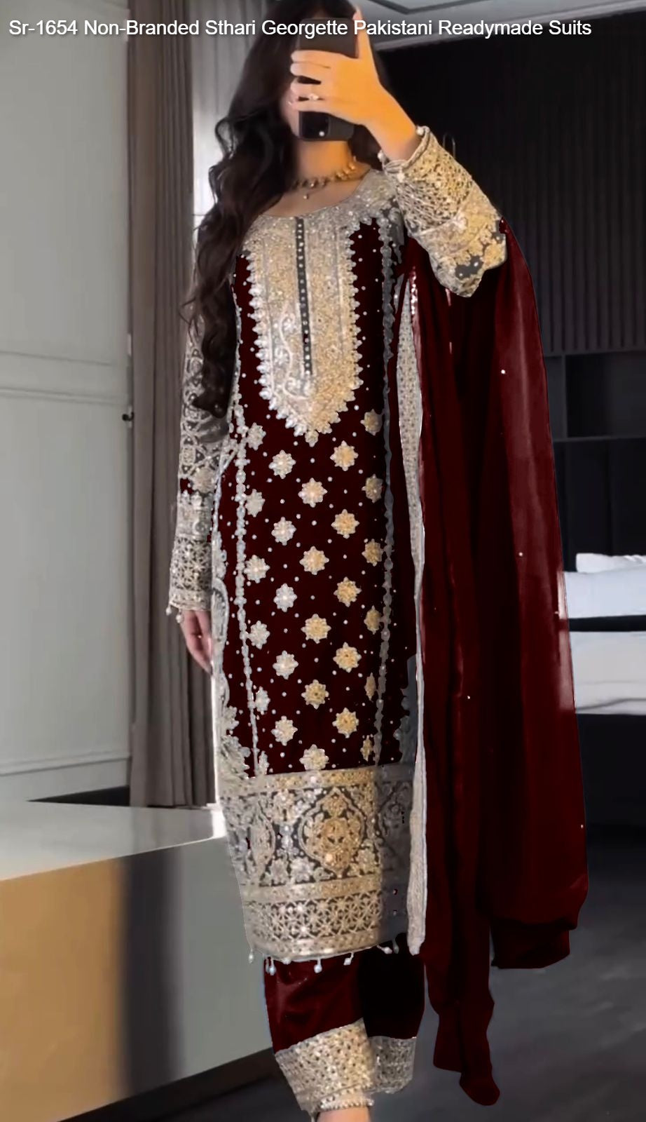 Sr-1654 Sthari Georgette Pakistani Readymade Suits