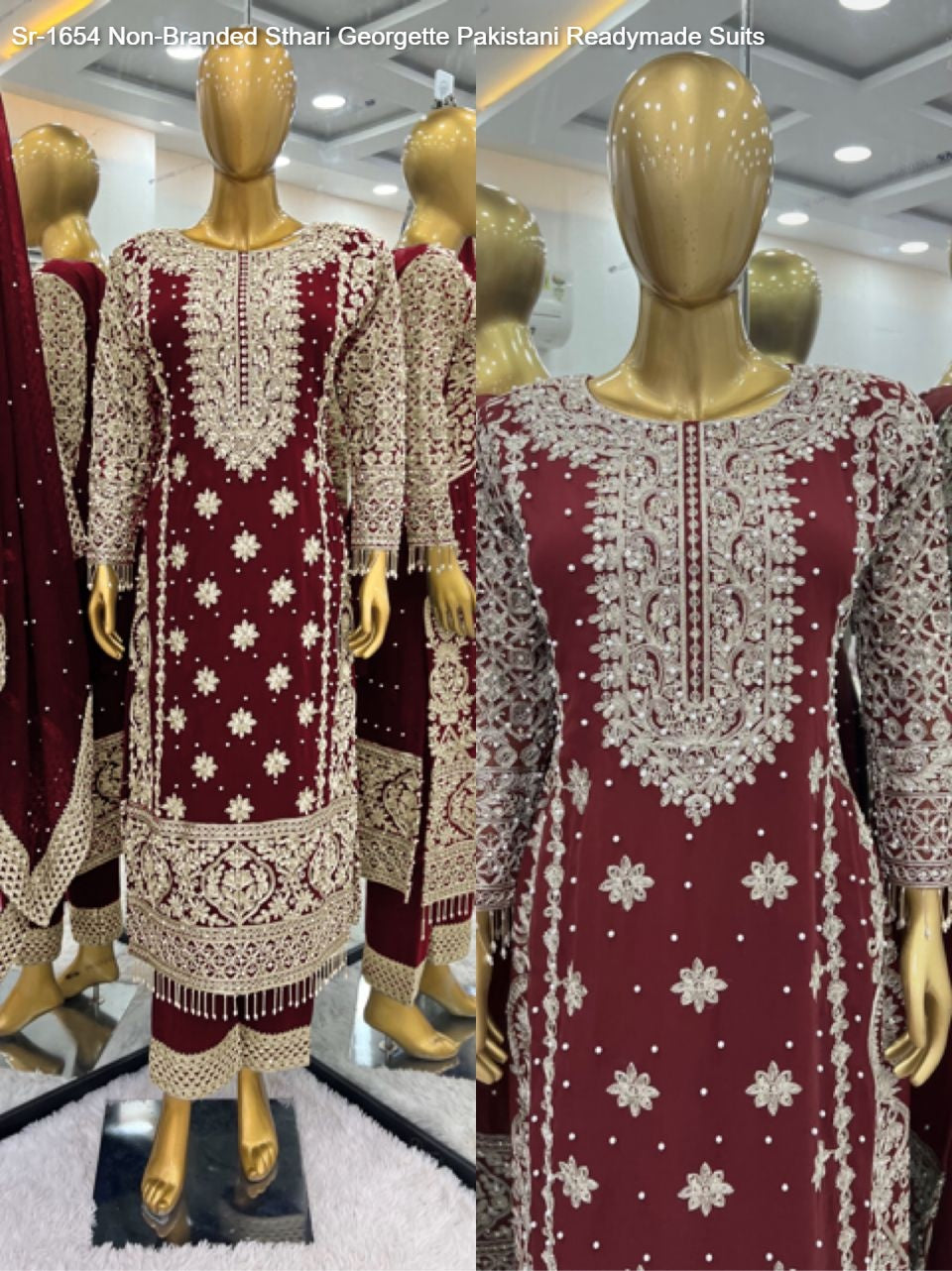 Sr-1654 Sthari Georgette Pakistani Readymade Suits