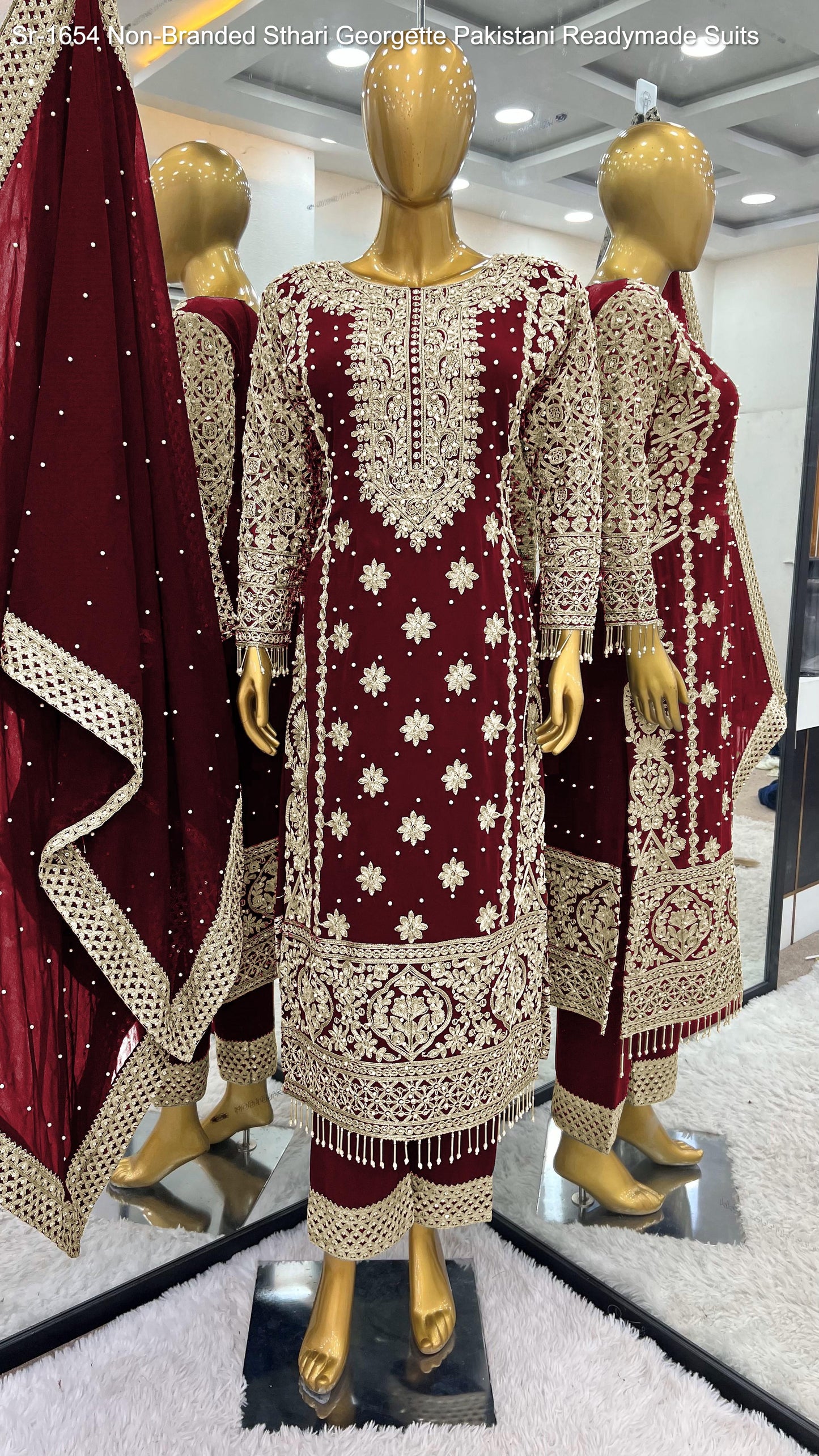 Sr-1654 Sthari Georgette Pakistani Readymade Suits