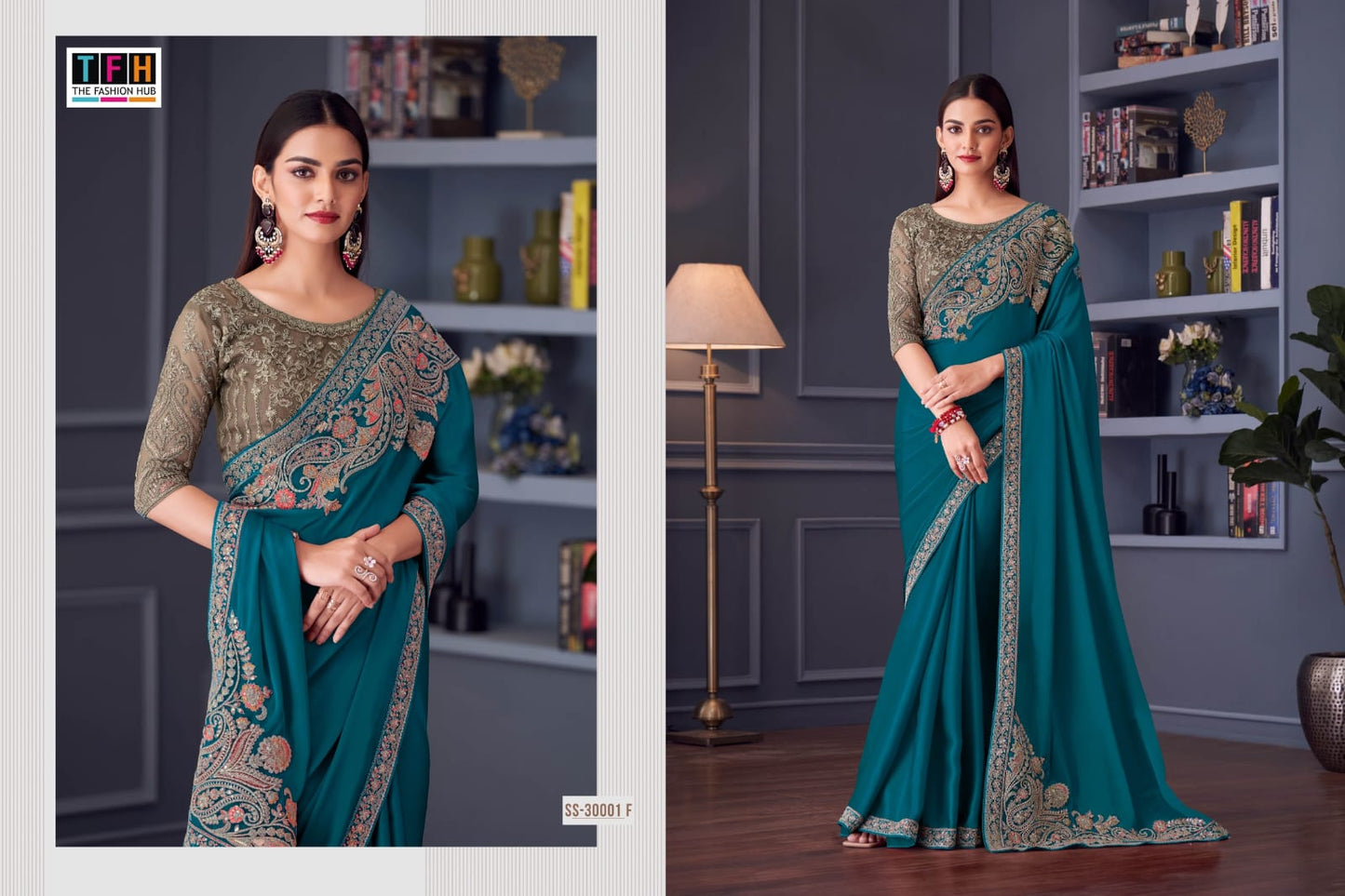 Ss-30001-F Silver Screen Tfh Silk Sarees