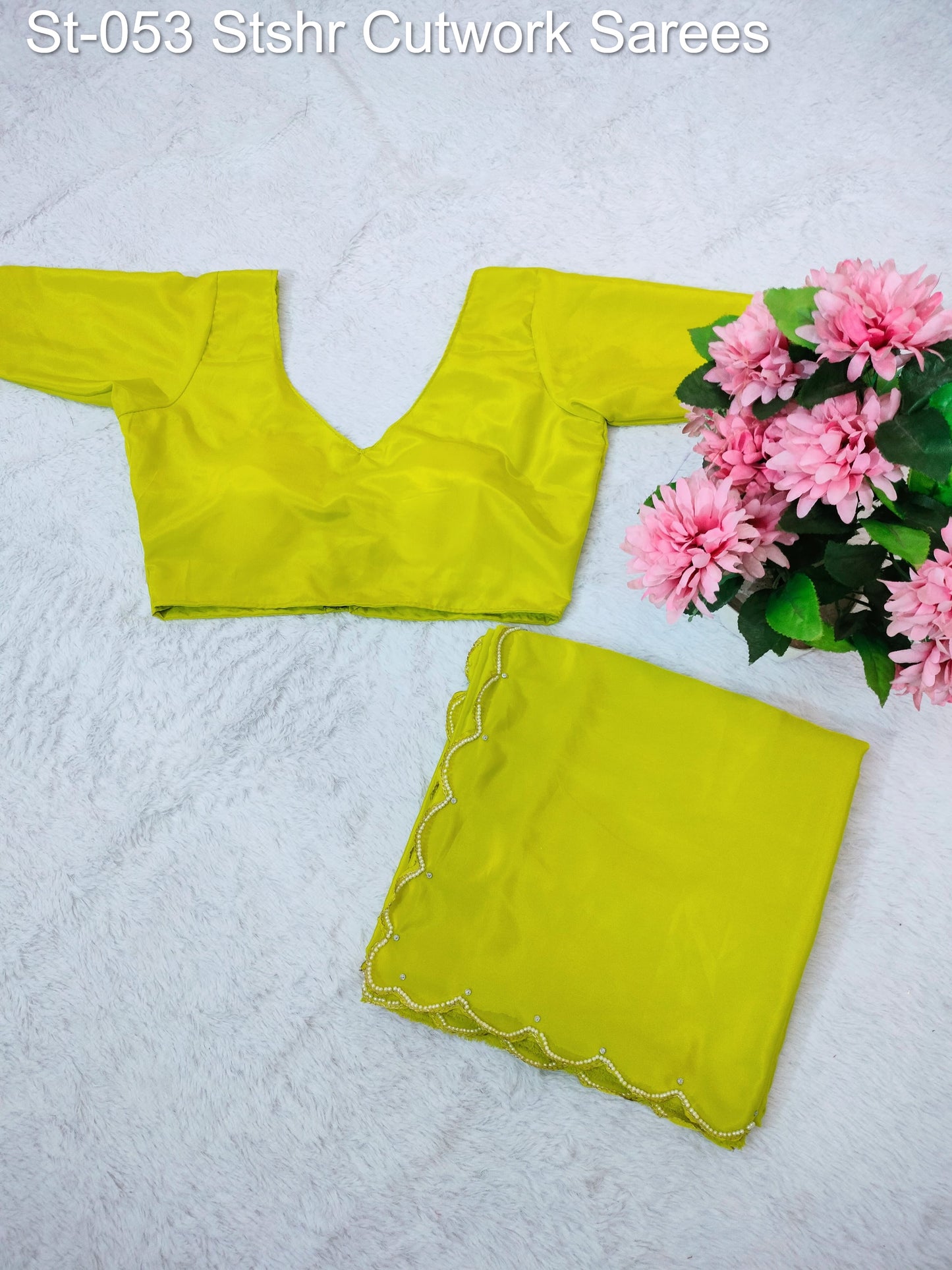 St-053 Stshr Cutwork Sarees