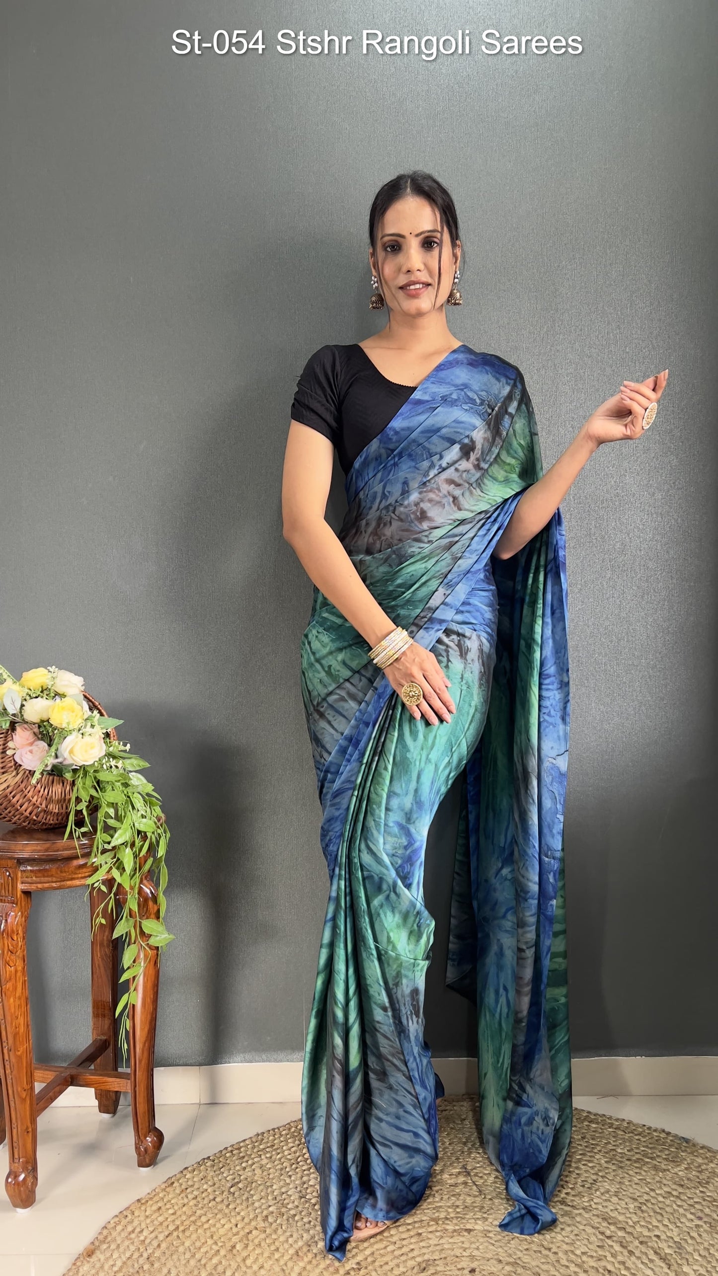 St-054 Stshr Rangoli Sarees