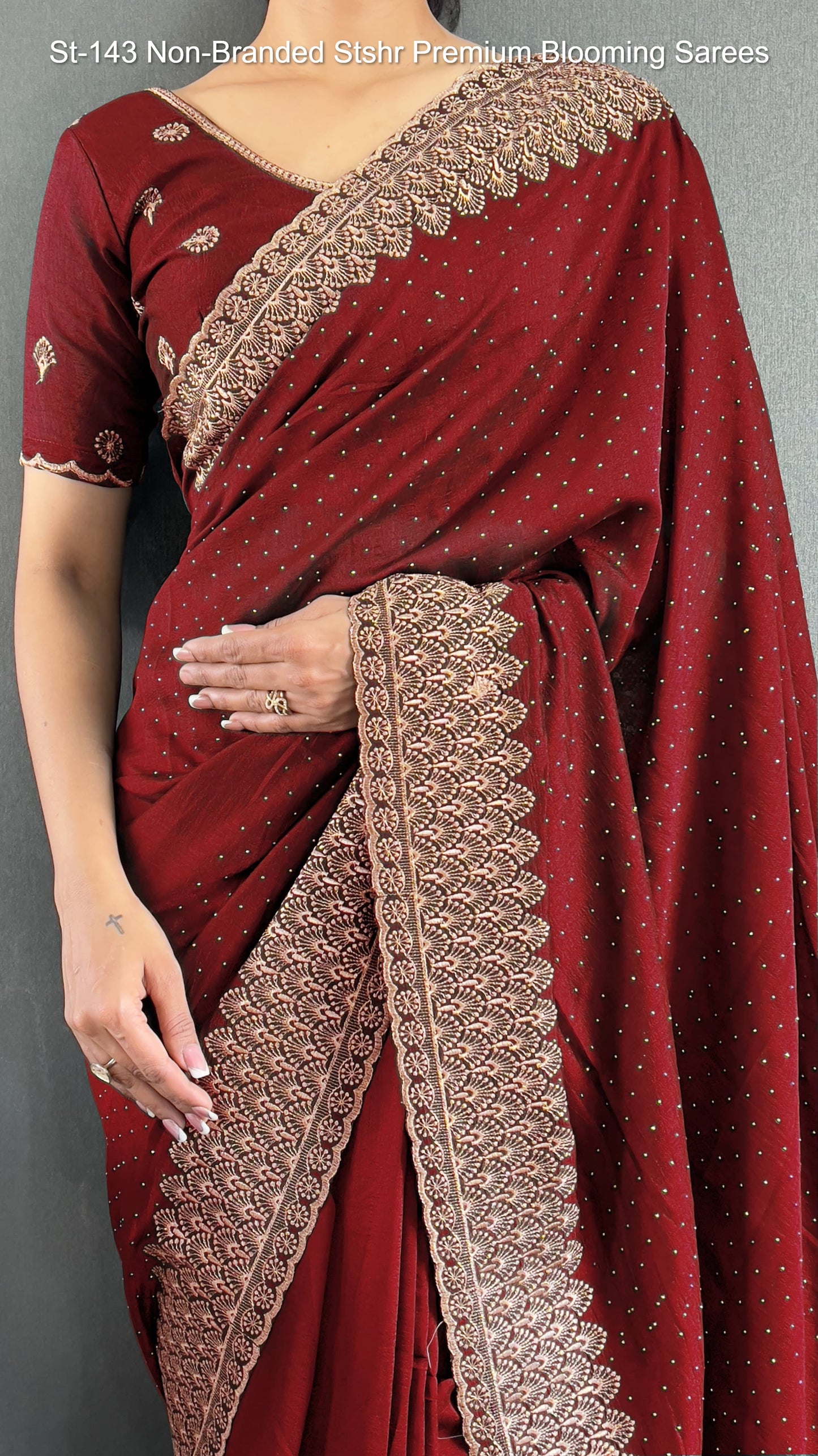 St-143 Non-Branded Stshr Premium Blooming Sarees