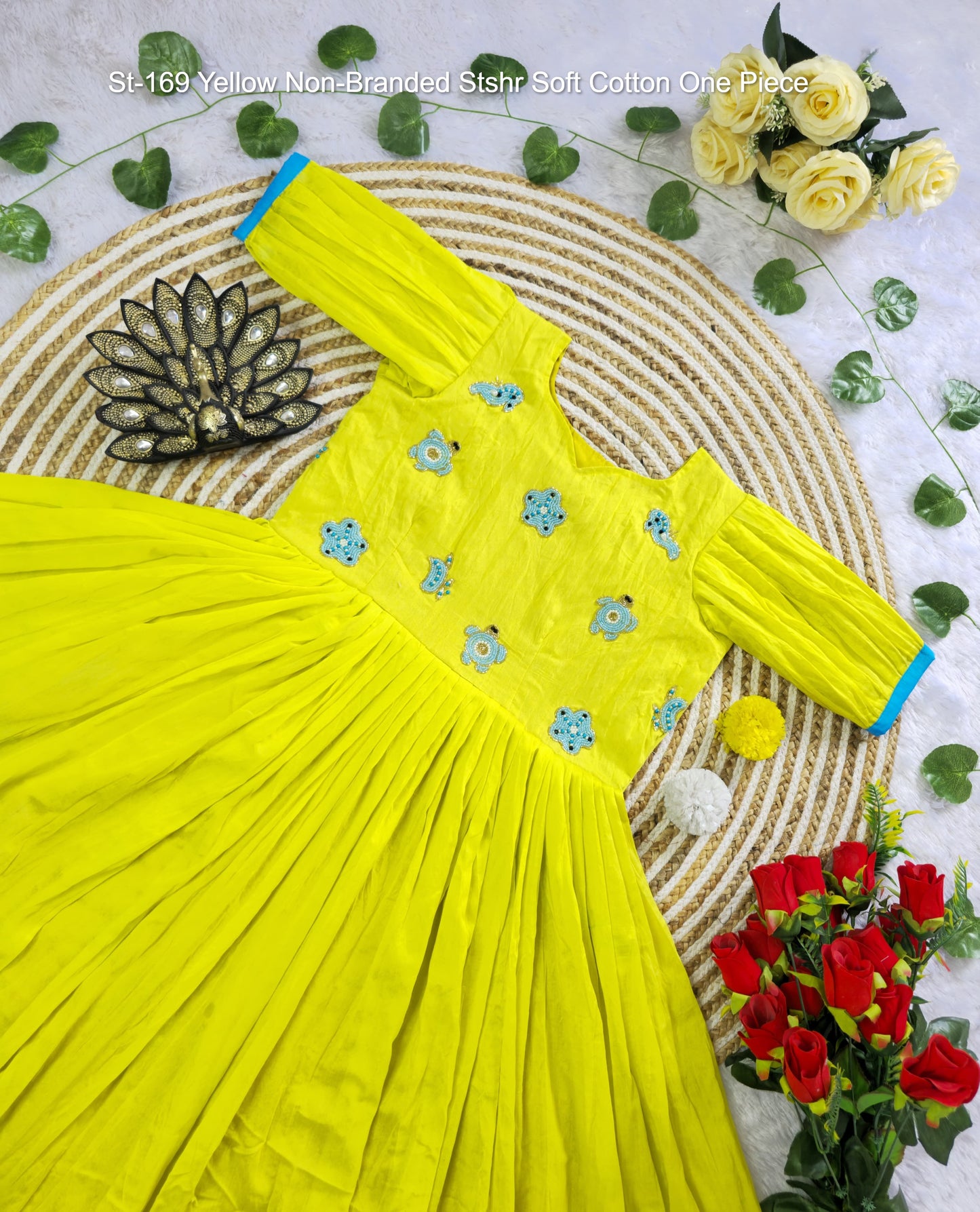 St-169 Yellow Non-Branded Stshr Soft Cotton One Piece