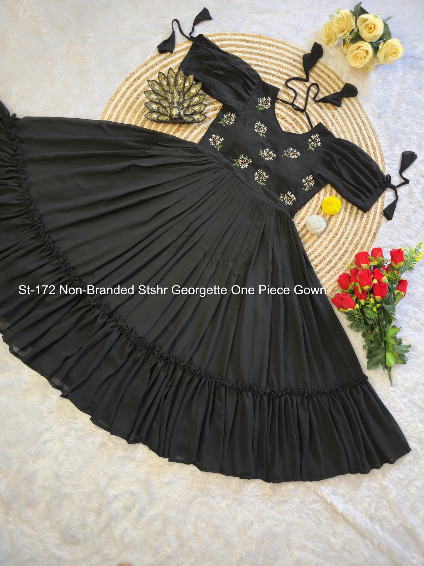 St-172 Non-Branded Stshr Georgette One Piece Gown