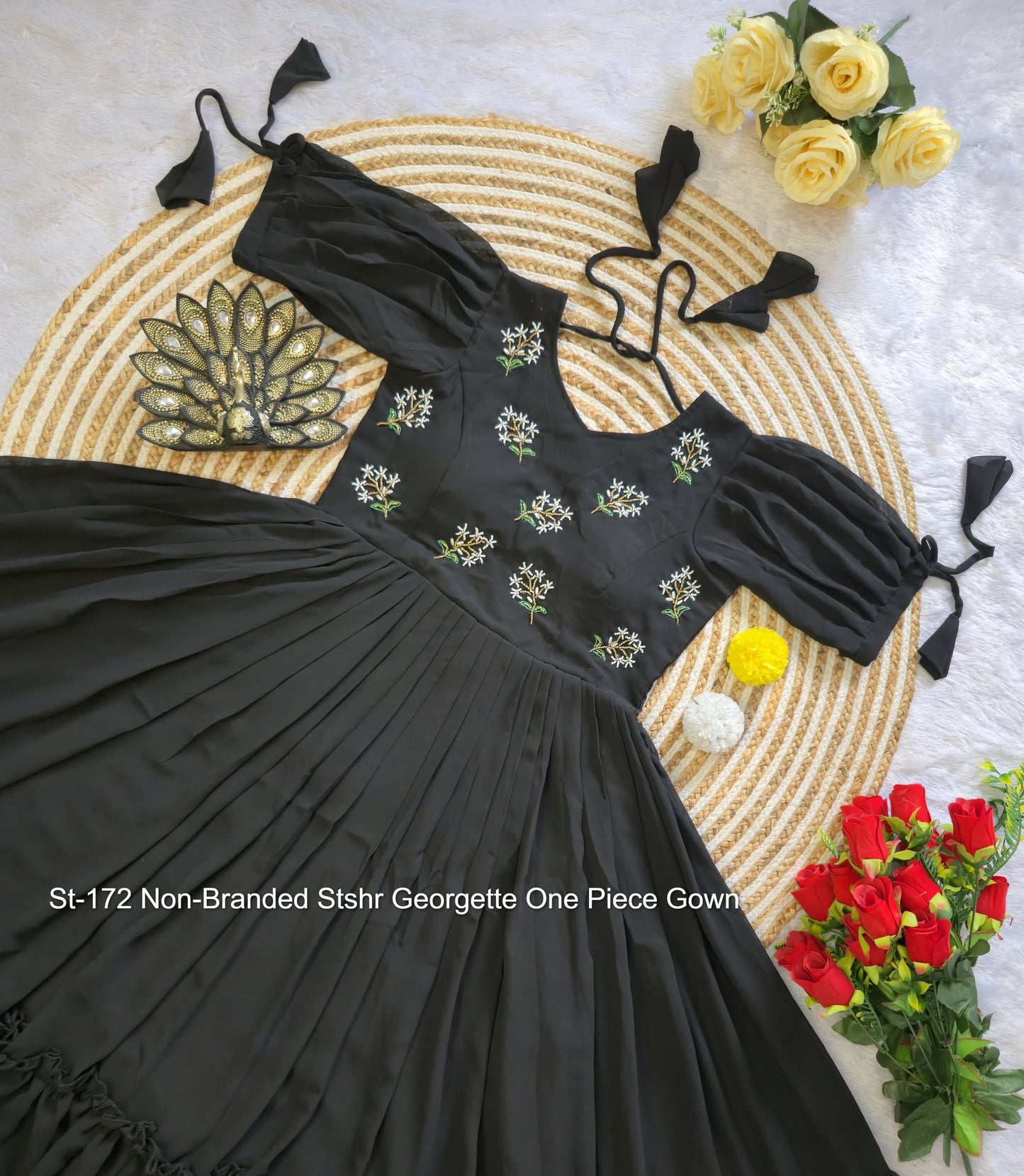 St-172 Non-Branded Stshr Georgette One Piece Gown