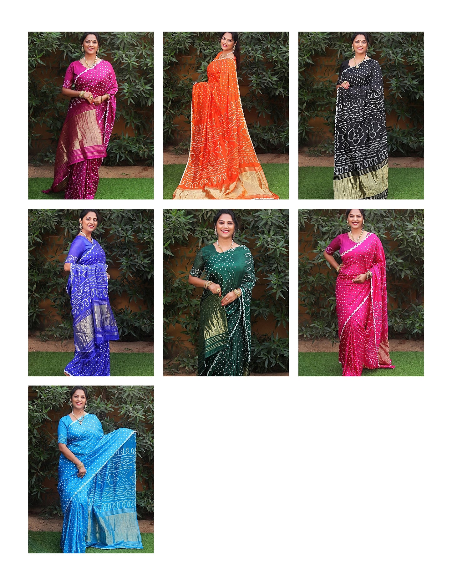 Suhasini Non-Branded Stmai Bandhej Silk Sarees