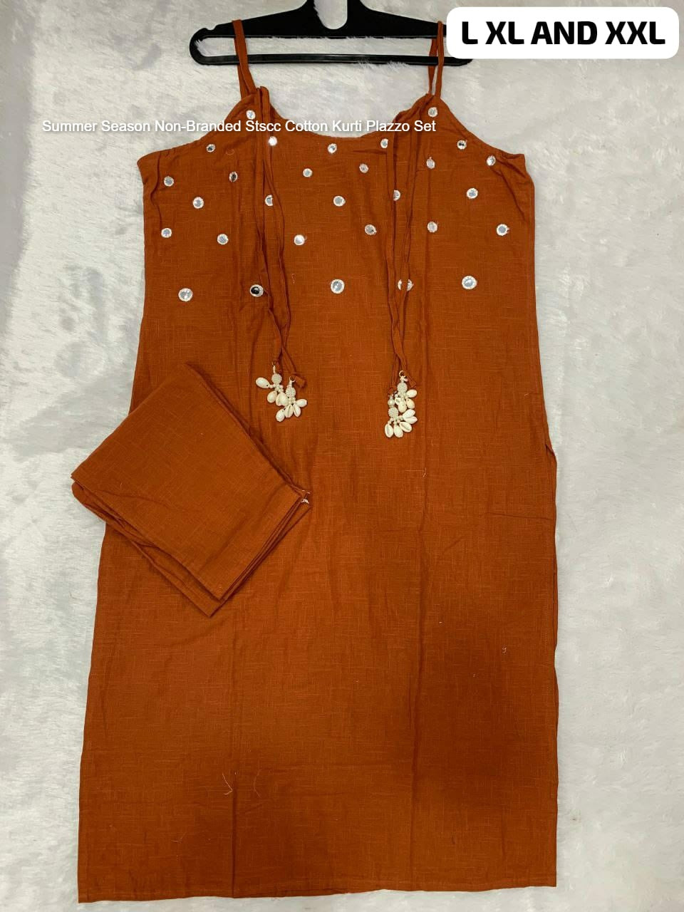 Summer Season Non-Branded Stscc Cotton Kurti Plazzo Set