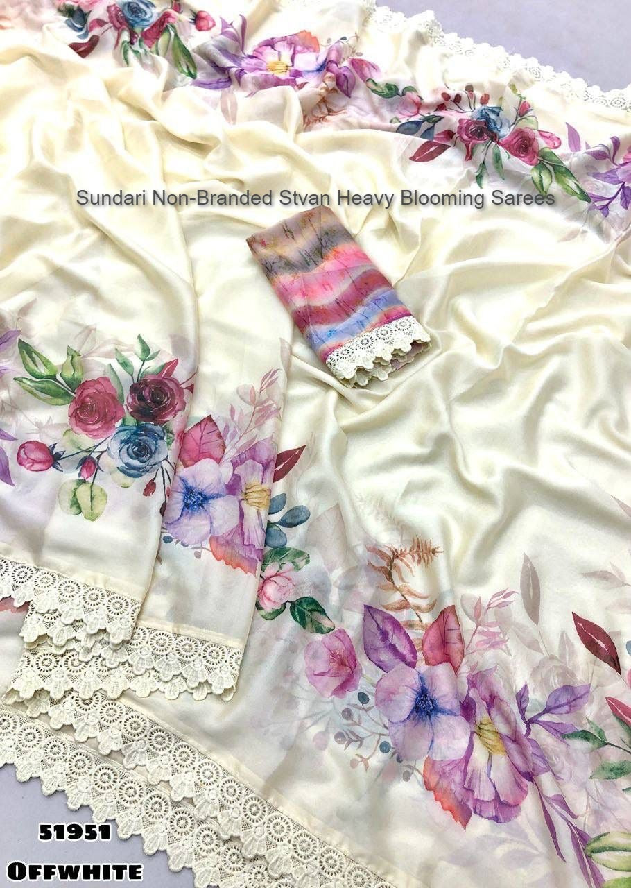 Sundari Non-Branded Stvan Heavy Blooming Sarees