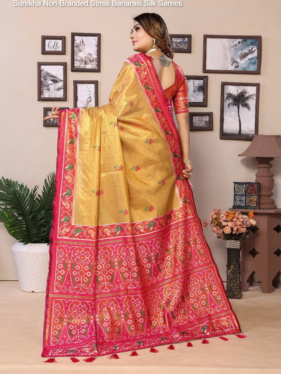 Surekha Non-Branded Stmai Banarasi Silk Sarees