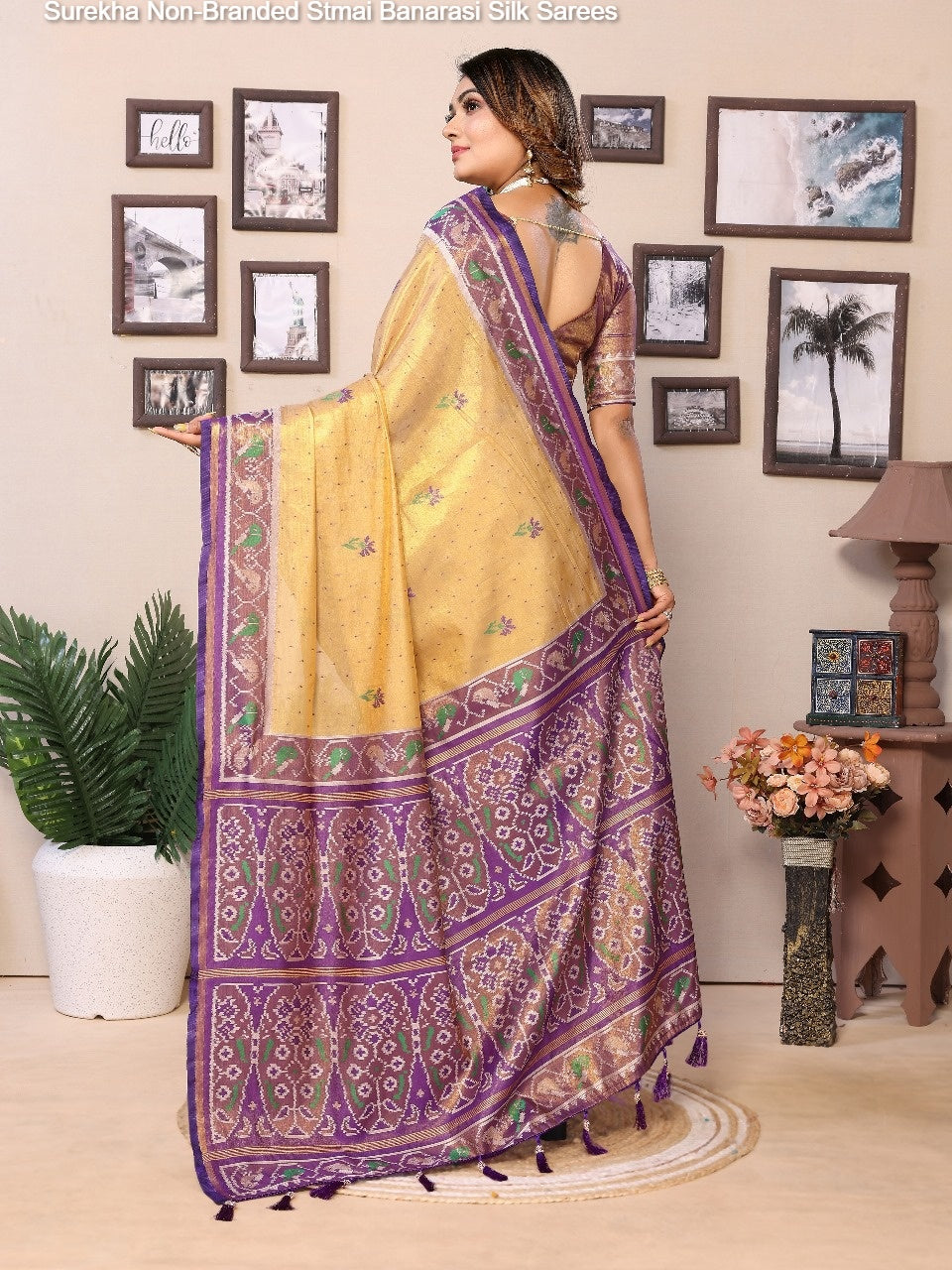 Surekha Non-Branded Stmai Banarasi Silk Sarees