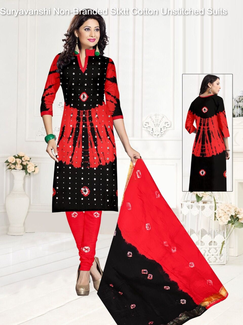 Suryavanshi Non-Branded Stktt Cotton Unstitched Suits