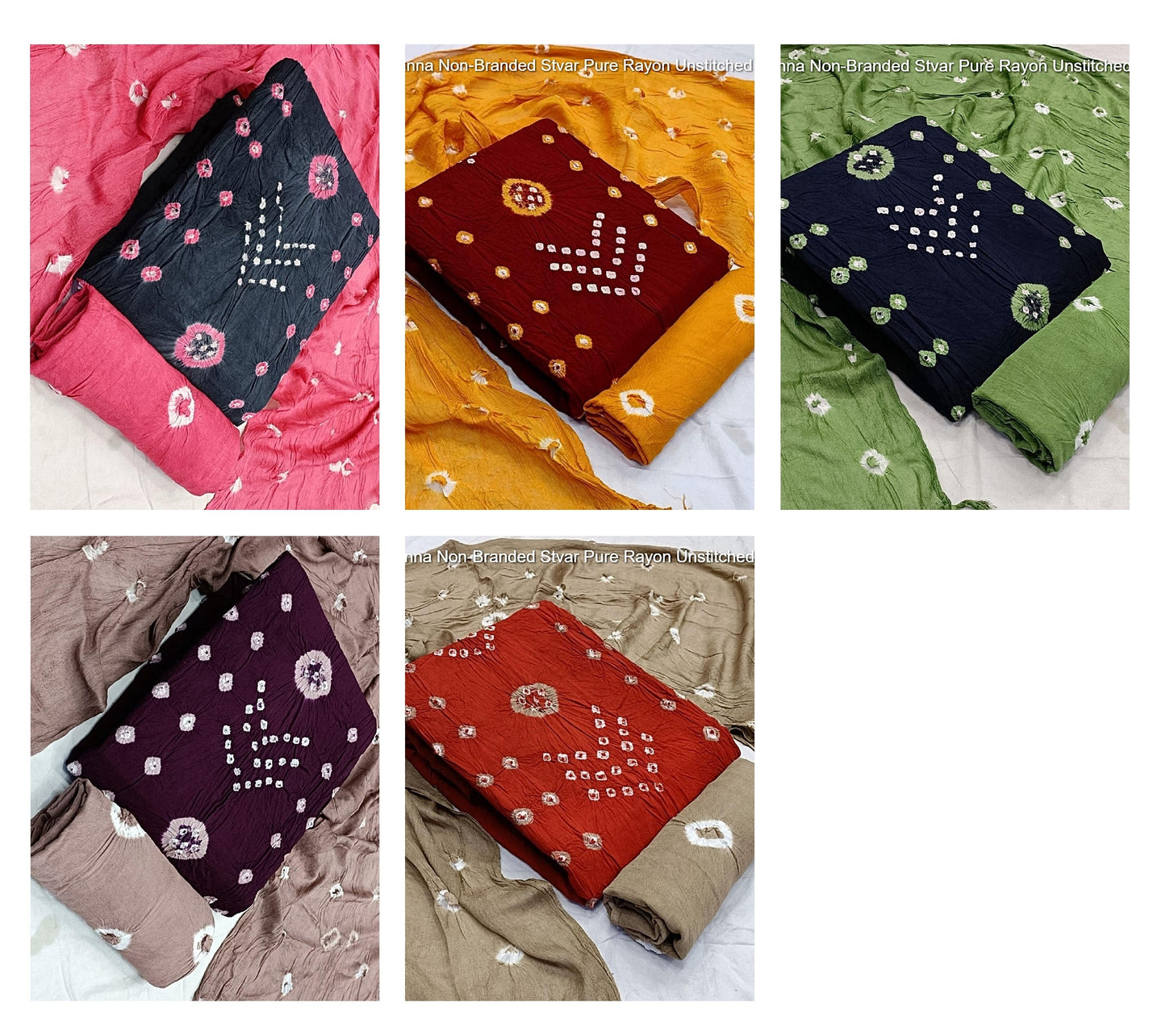 Tamanna Non-Branded Stvar Pure Rayon Unstitched Suits