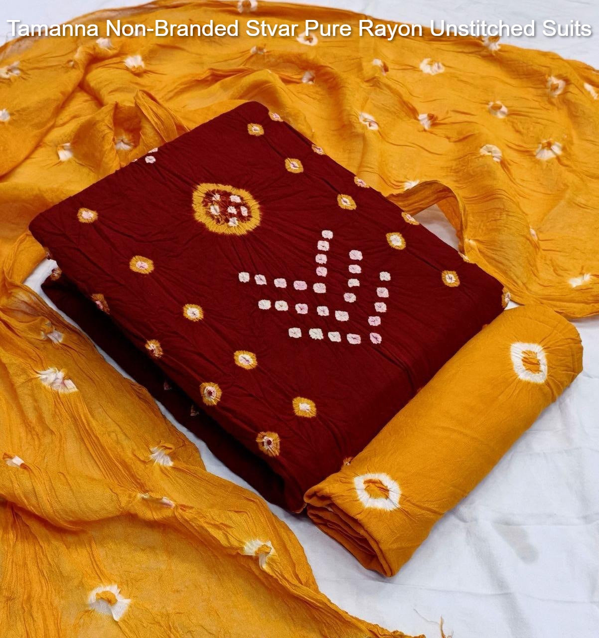 Tamanna Non-Branded Stvar Pure Rayon Unstitched Suits