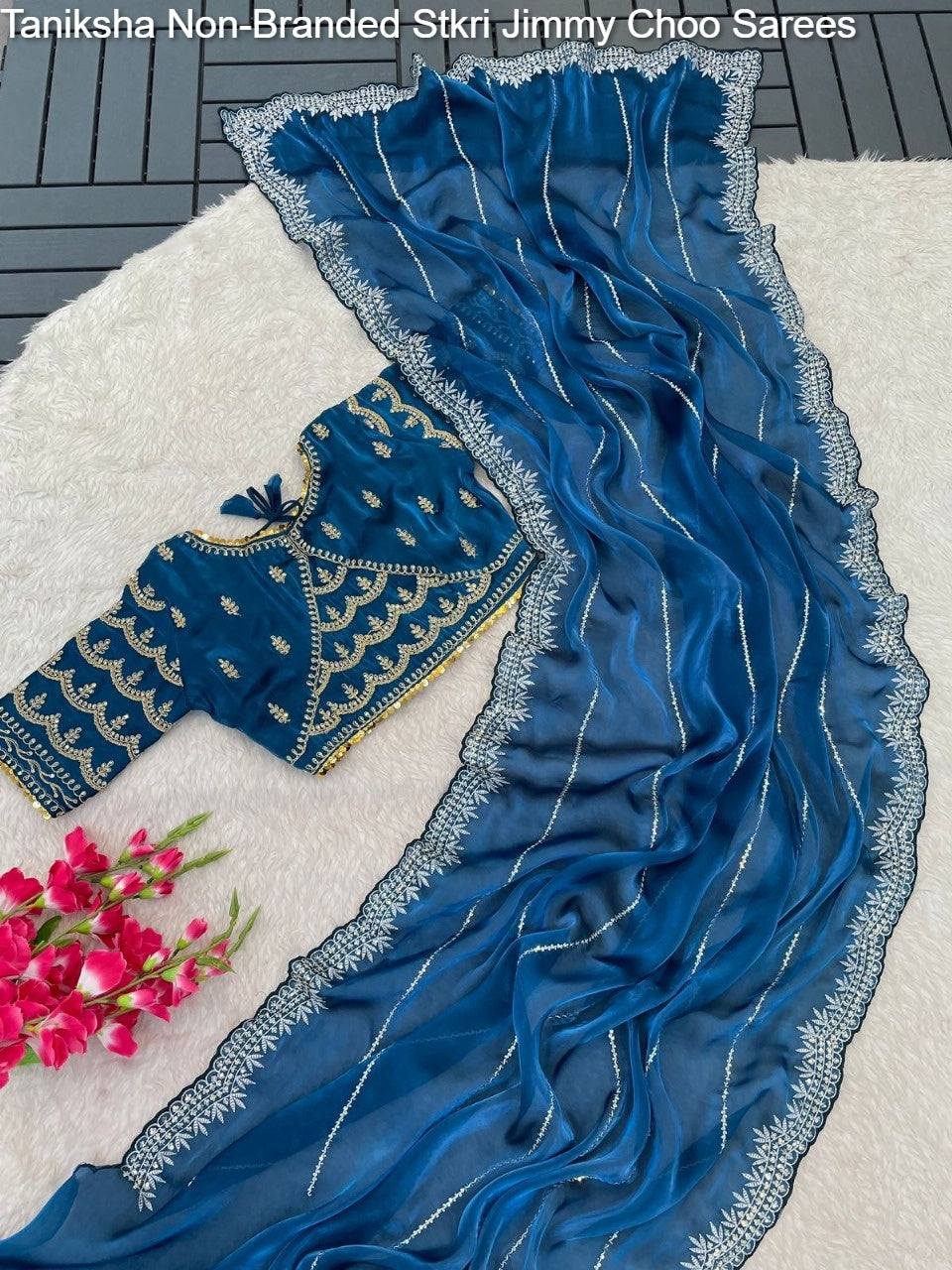 Taniksha Non-Branded Stkri Jimmy Choo Sarees