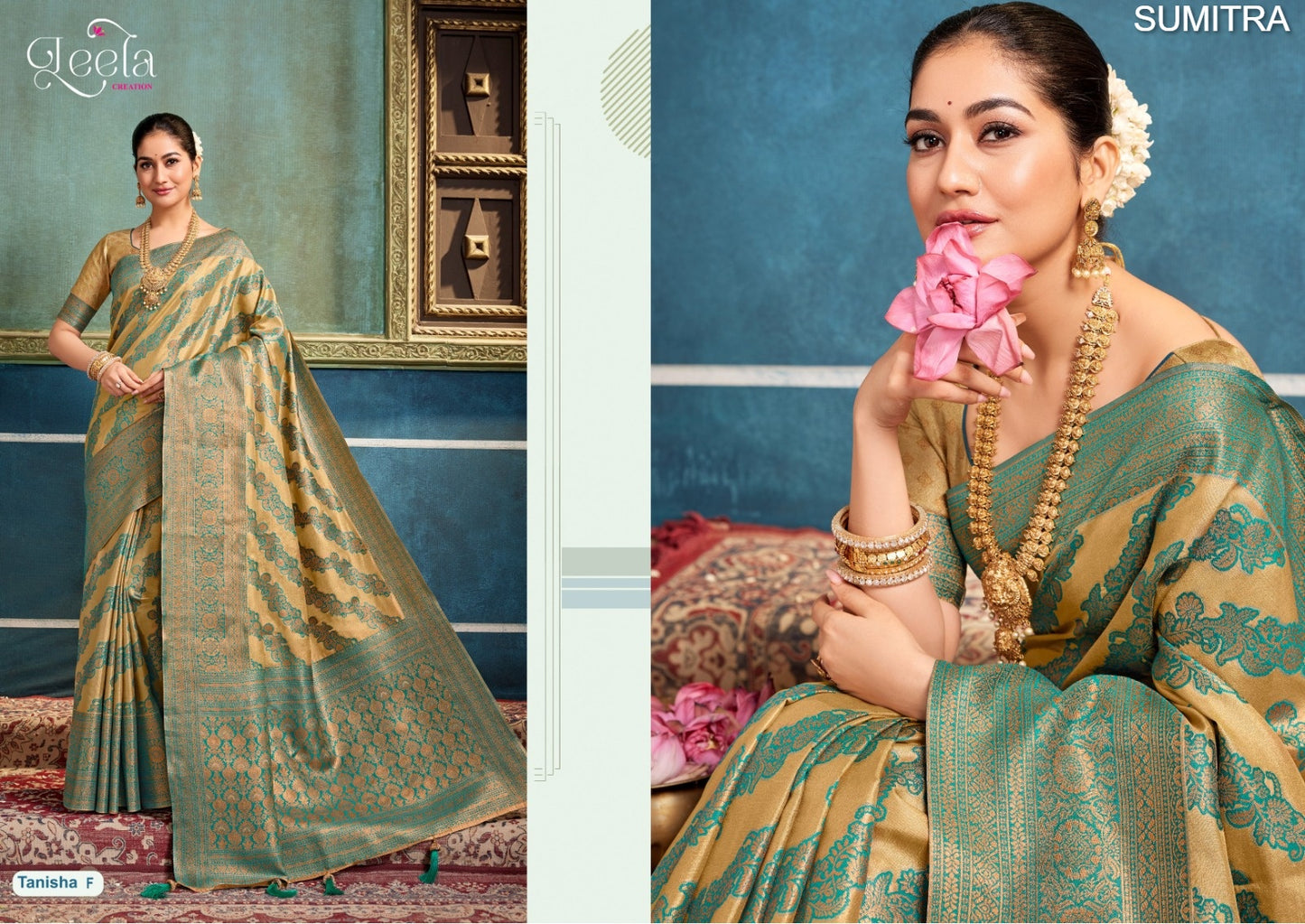 Tanisha-F Leela Sumitra Dyed Sarees