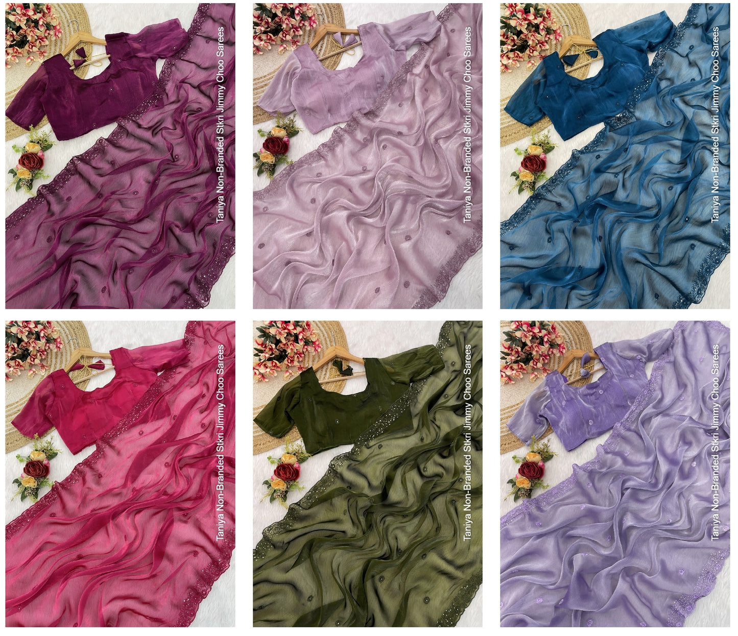 Taniya Non-Branded Stkri Jimmy Choo Sarees