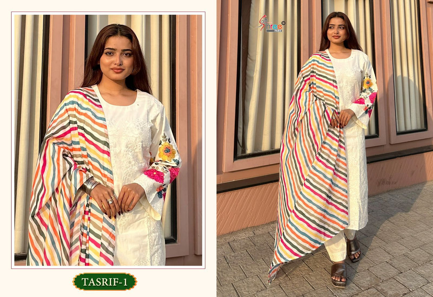 Tasrif 1 Shree Fabs Cotton Pakistani Salwar Suits