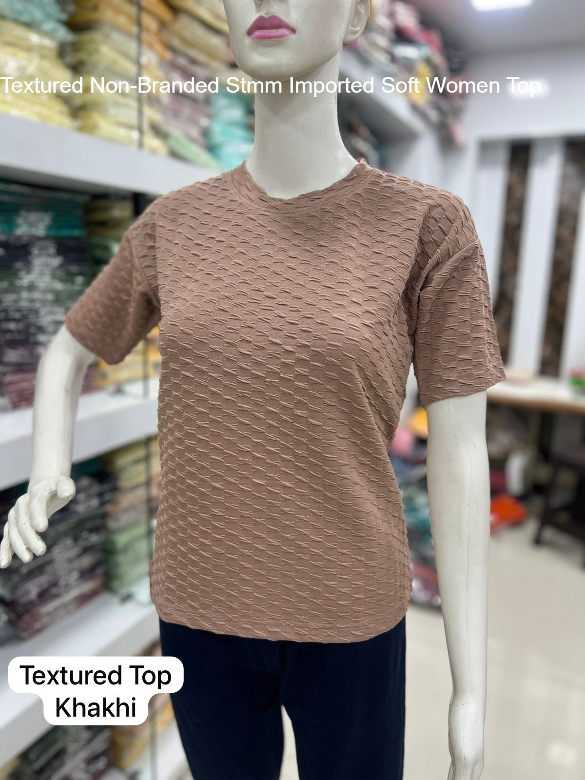 Textured Non-Branded Stmm Imported Soft Women Top