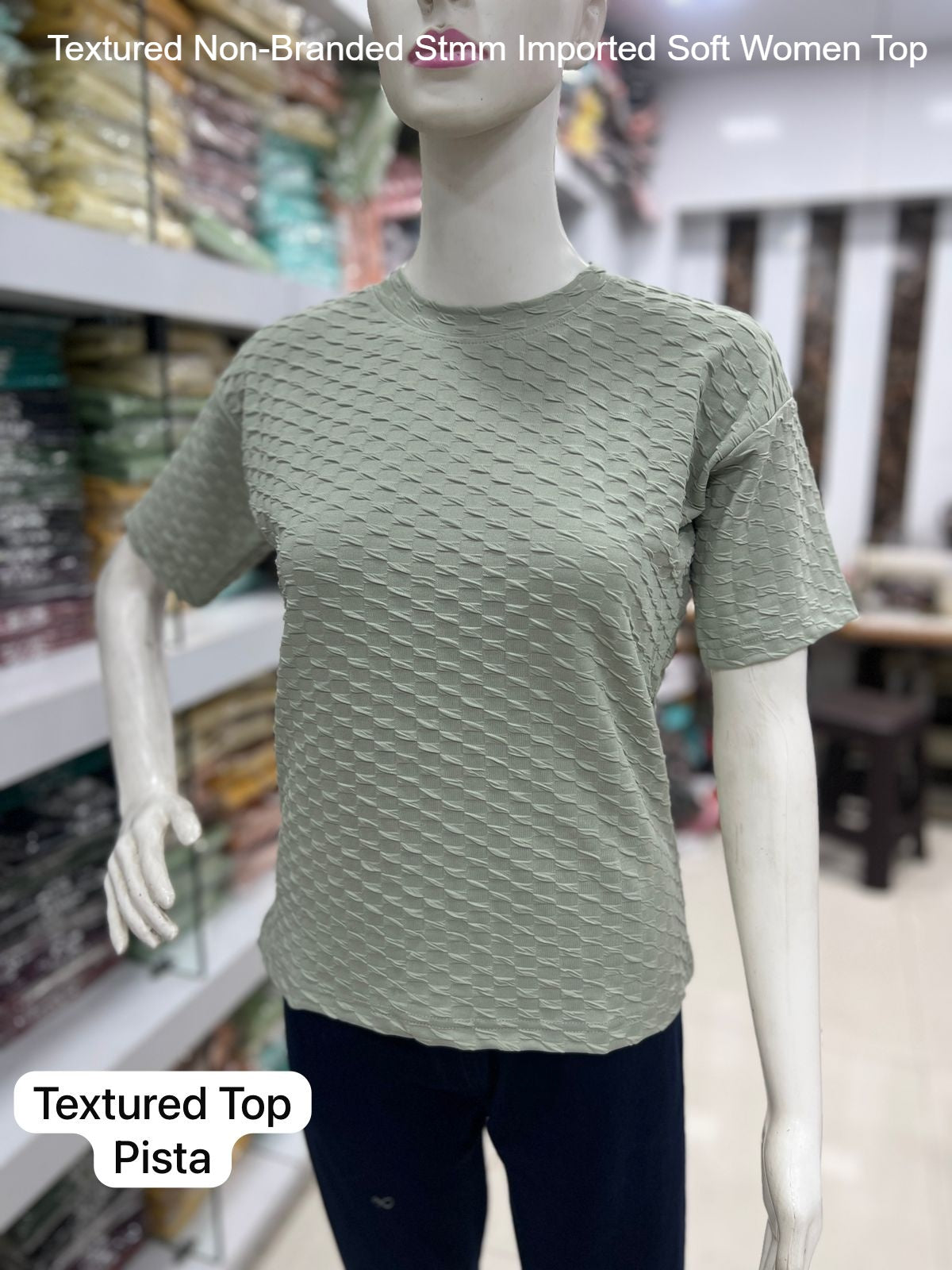 Textured Non-Branded Stmm Imported Soft Women Top