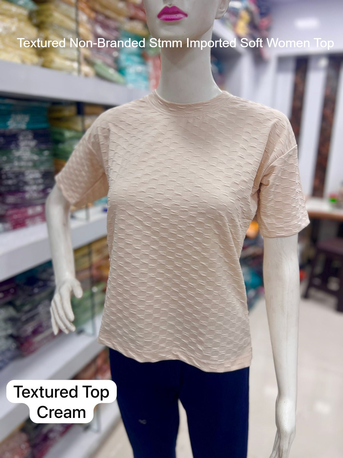 Textured Non-Branded Stmm Imported Soft Women Top