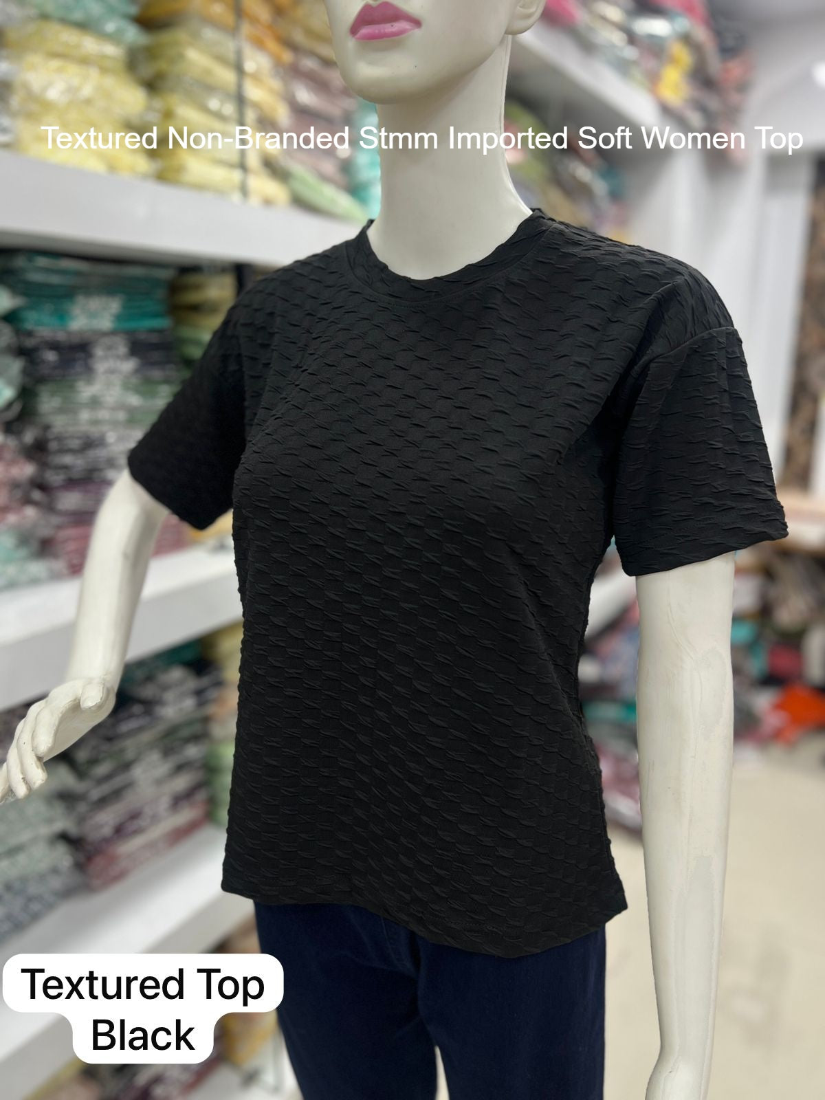 Textured Non-Branded Stmm Imported Soft Women Top
