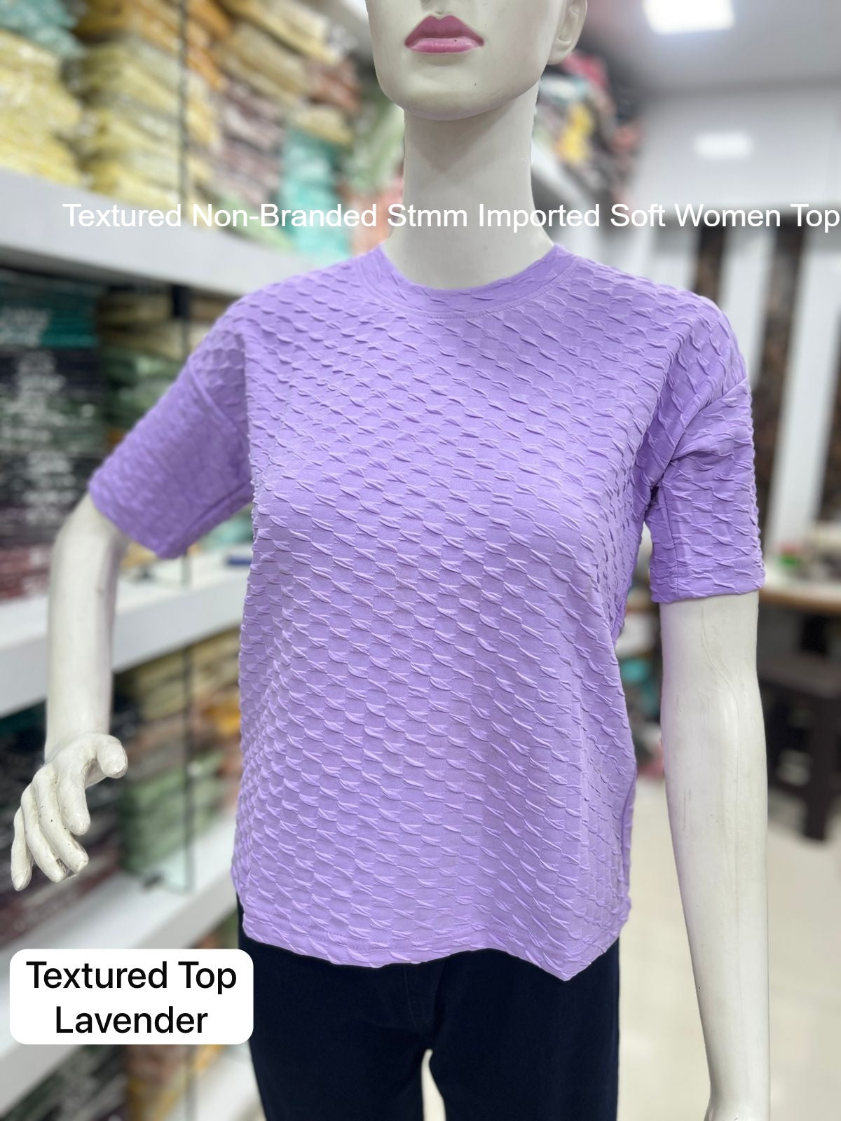 Textured Non-Branded Stmm Imported Soft Women Top