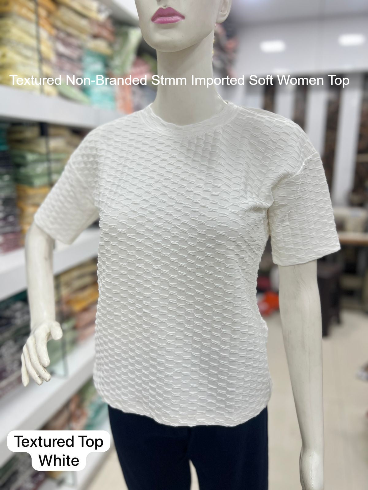 Textured Non-Branded Stmm Imported Soft Women Top