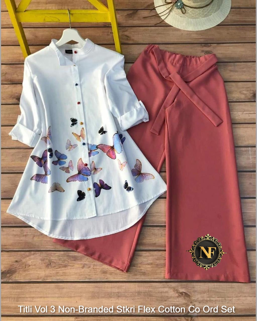Titli Vol 3 Non-Branded Stkri Flex Cotton Co Ord Set
