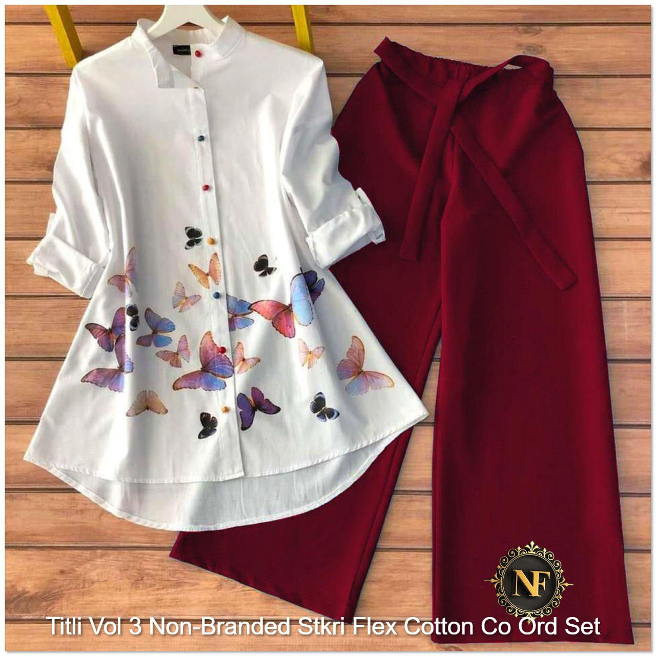 Titli Vol 3 Non-Branded Stkri Flex Cotton Co Ord Set