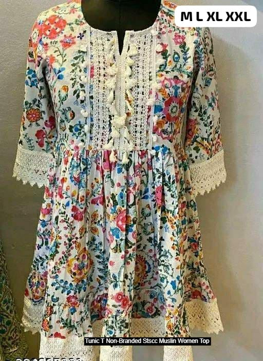 Tunic T Non-Branded Stscc Muslin Women Top