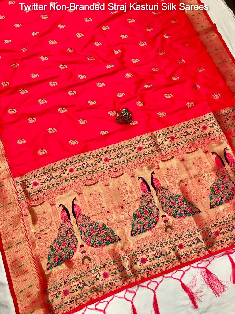 Twitter Non-Branded Straj Kasturi Silk Sarees